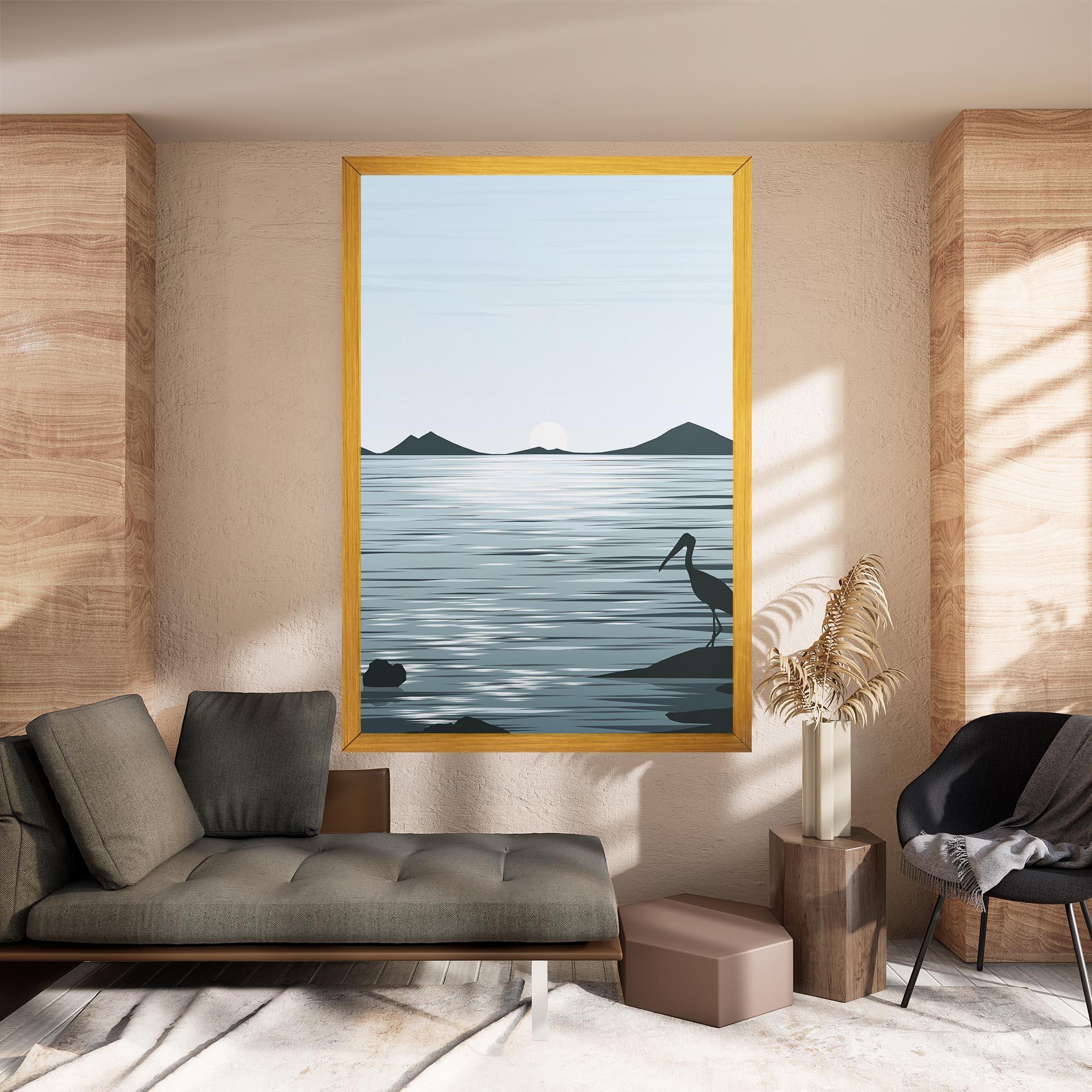 Tablou Canvas Sparkling_lake_view mockup 8