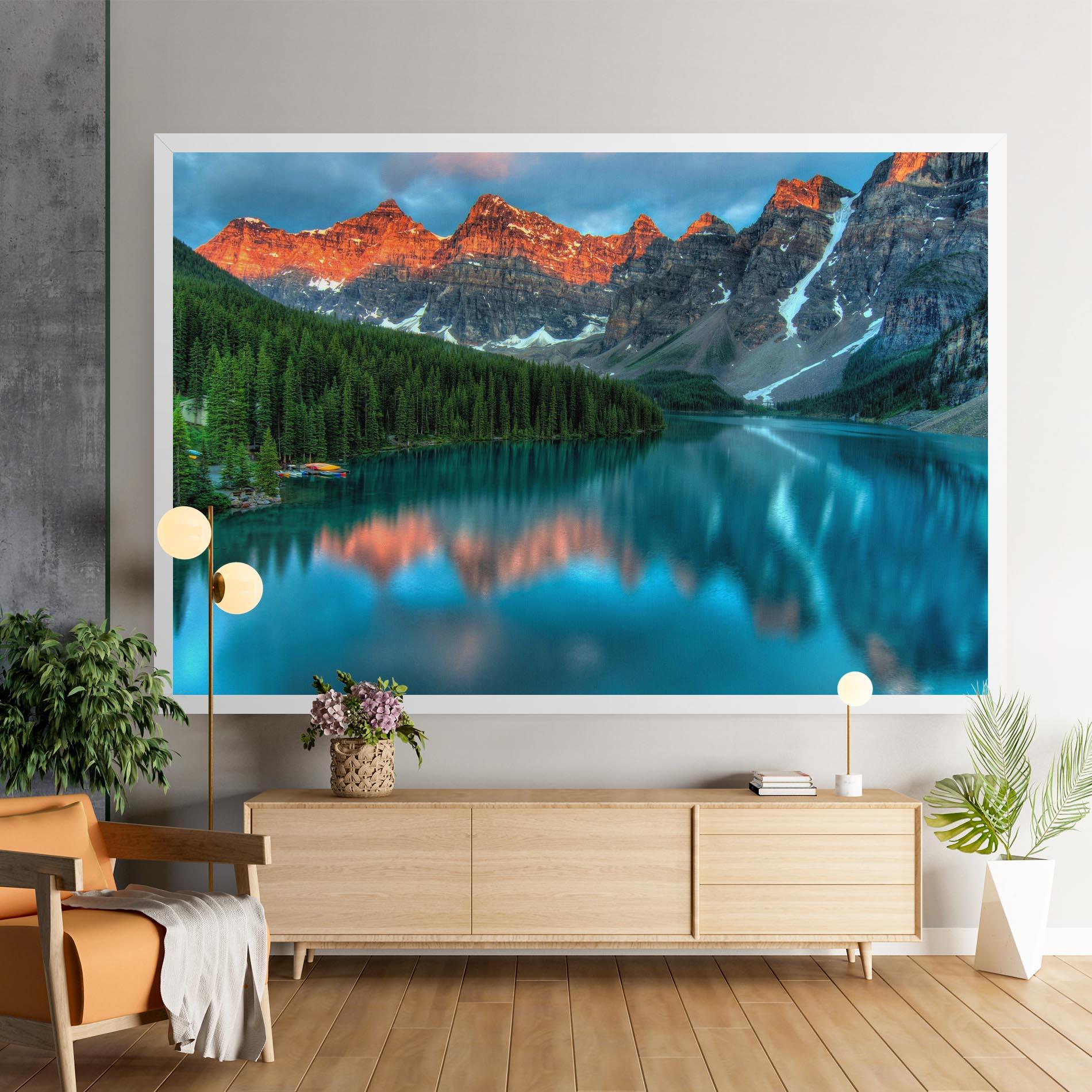 Tablou Canvas Beautiful Blue Lake mockup 9
