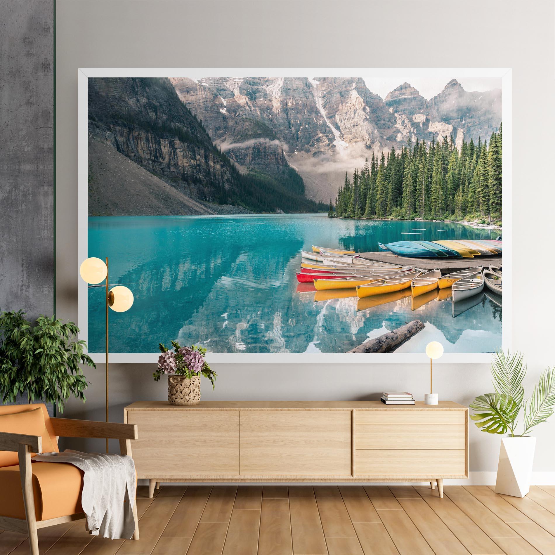 Tablou Canvas Beautiful Moraine Lake mockup 9