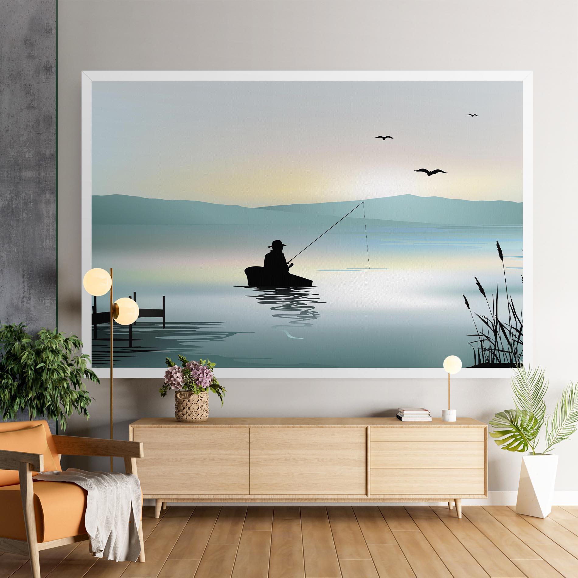 Tablou Canvas Fishman Lake View mockup 9
