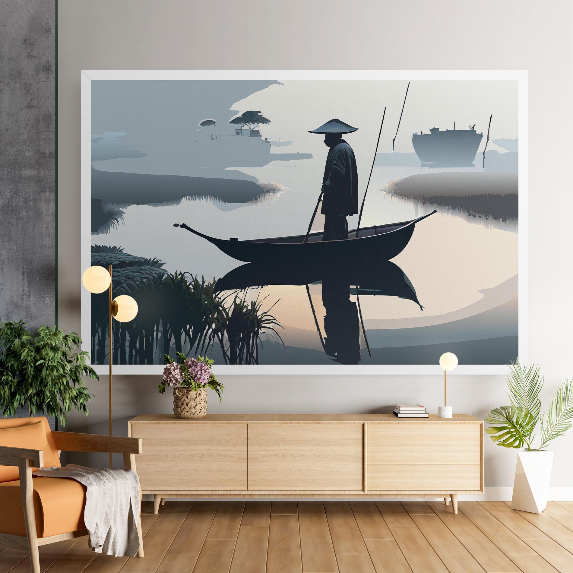 Tablou Canvas Japan Fisherman mockup 9