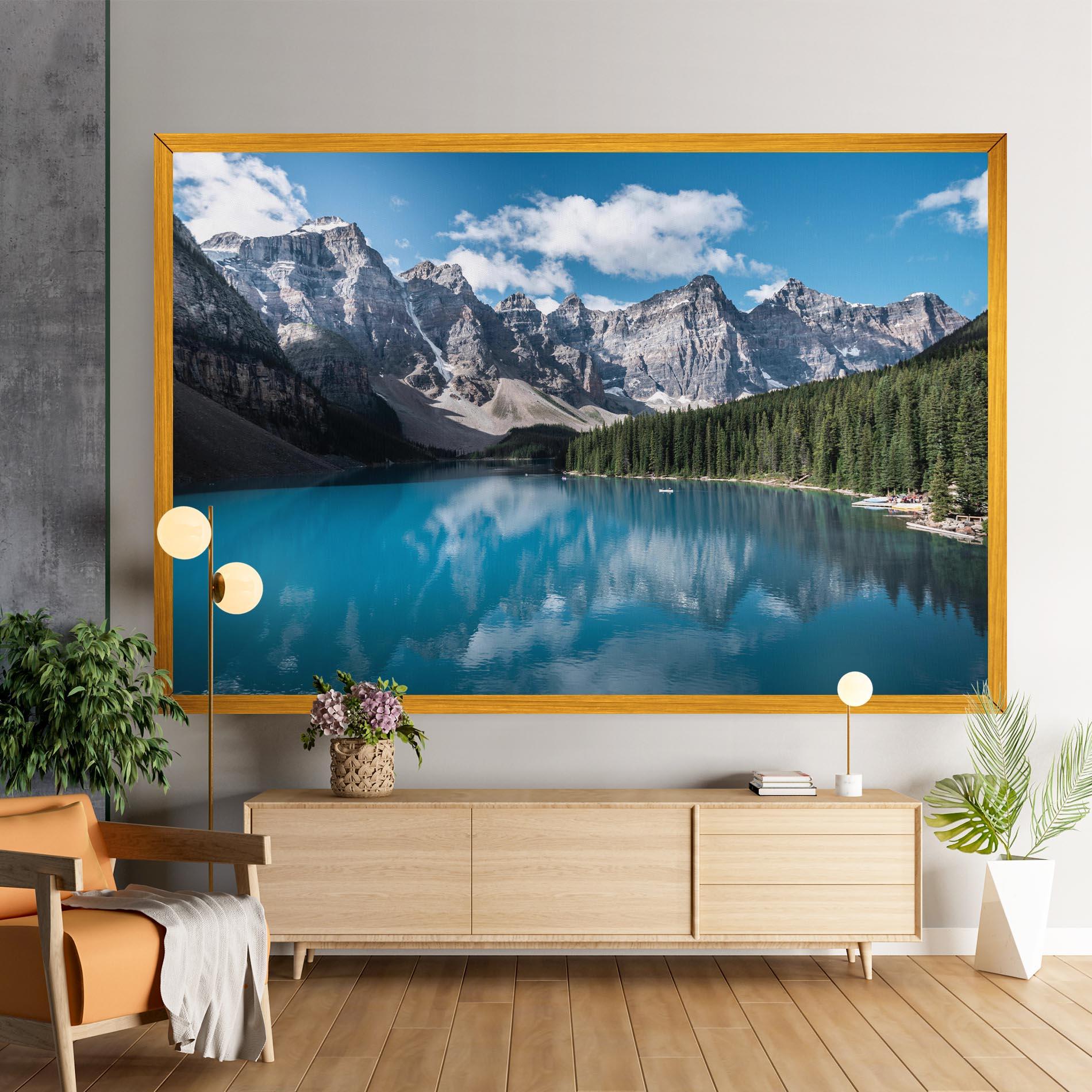 Tablou Canvas Beautiful Lake Canada mockup 9