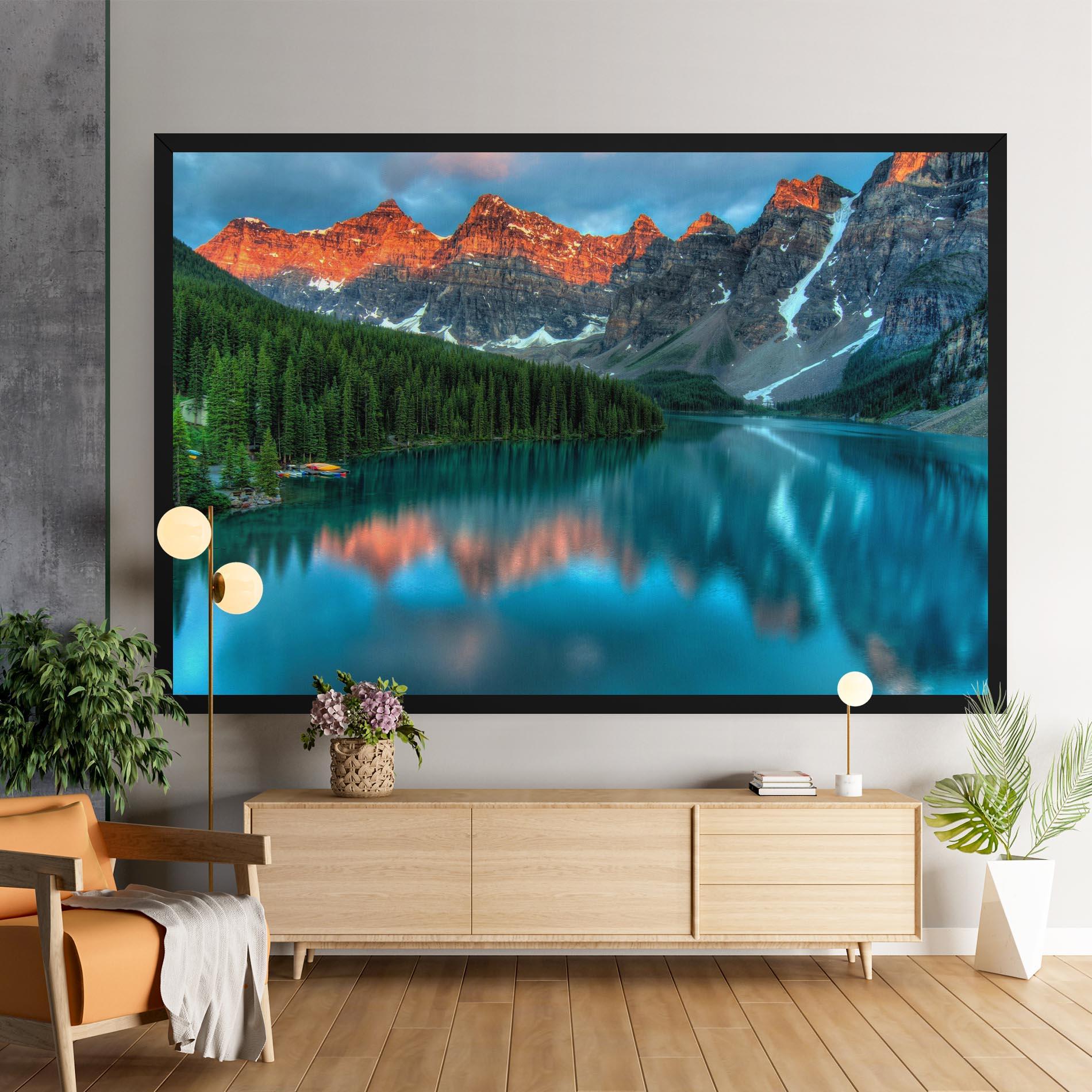 Tablou Canvas Beautiful Blue Lake mockup 9