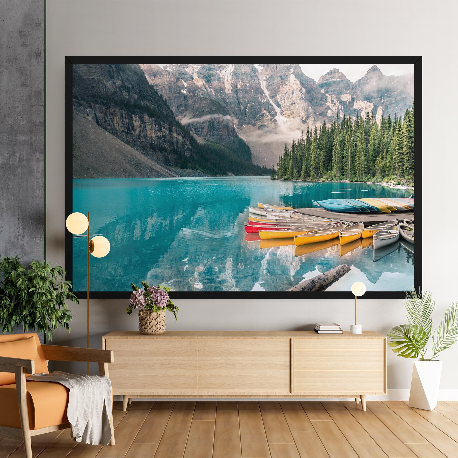 Beautiful Moraine Lake mockup 9