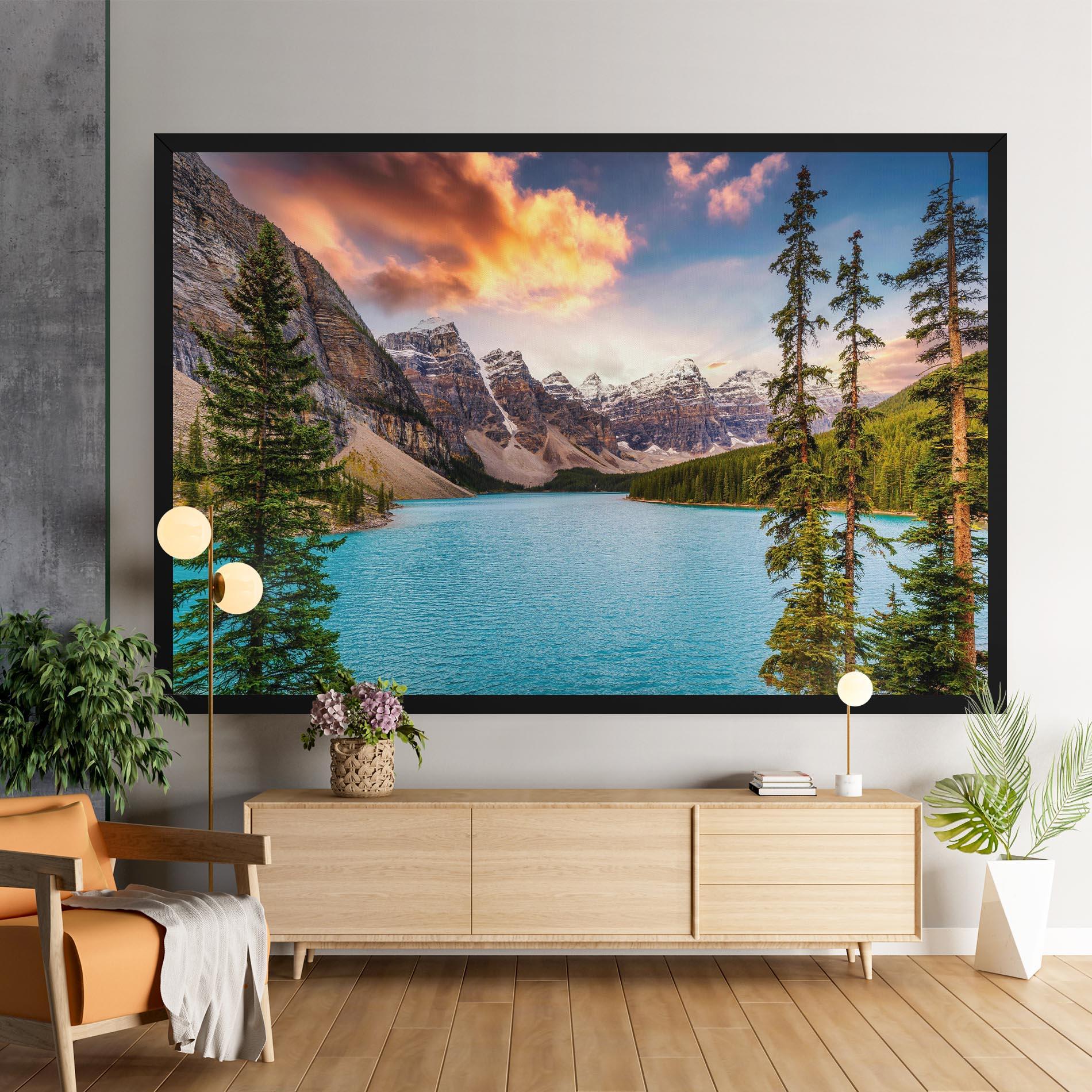 Tablou Canvas Blue Magic Lake mockup 9