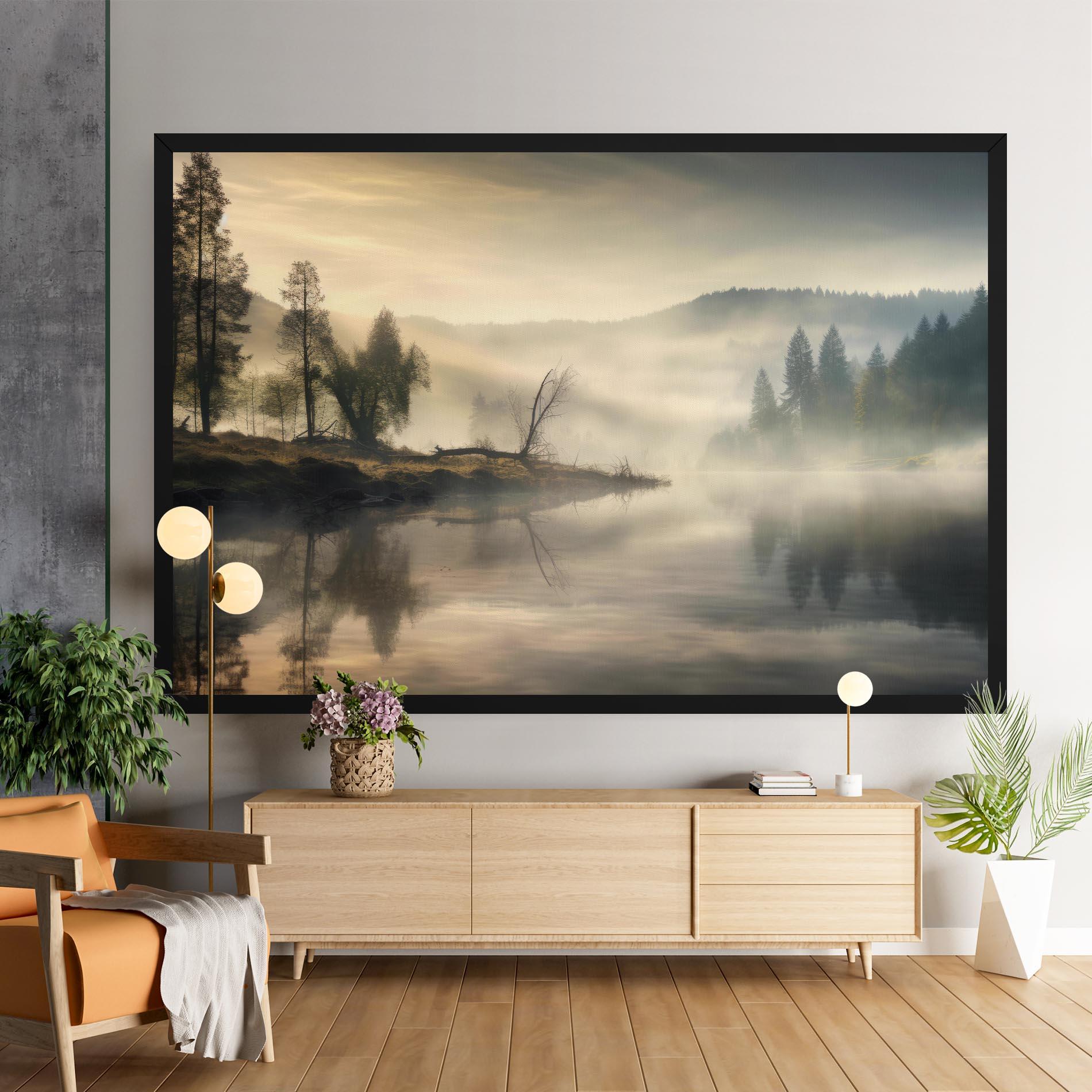 Tablou Canvas Foggy Morning mockup 9