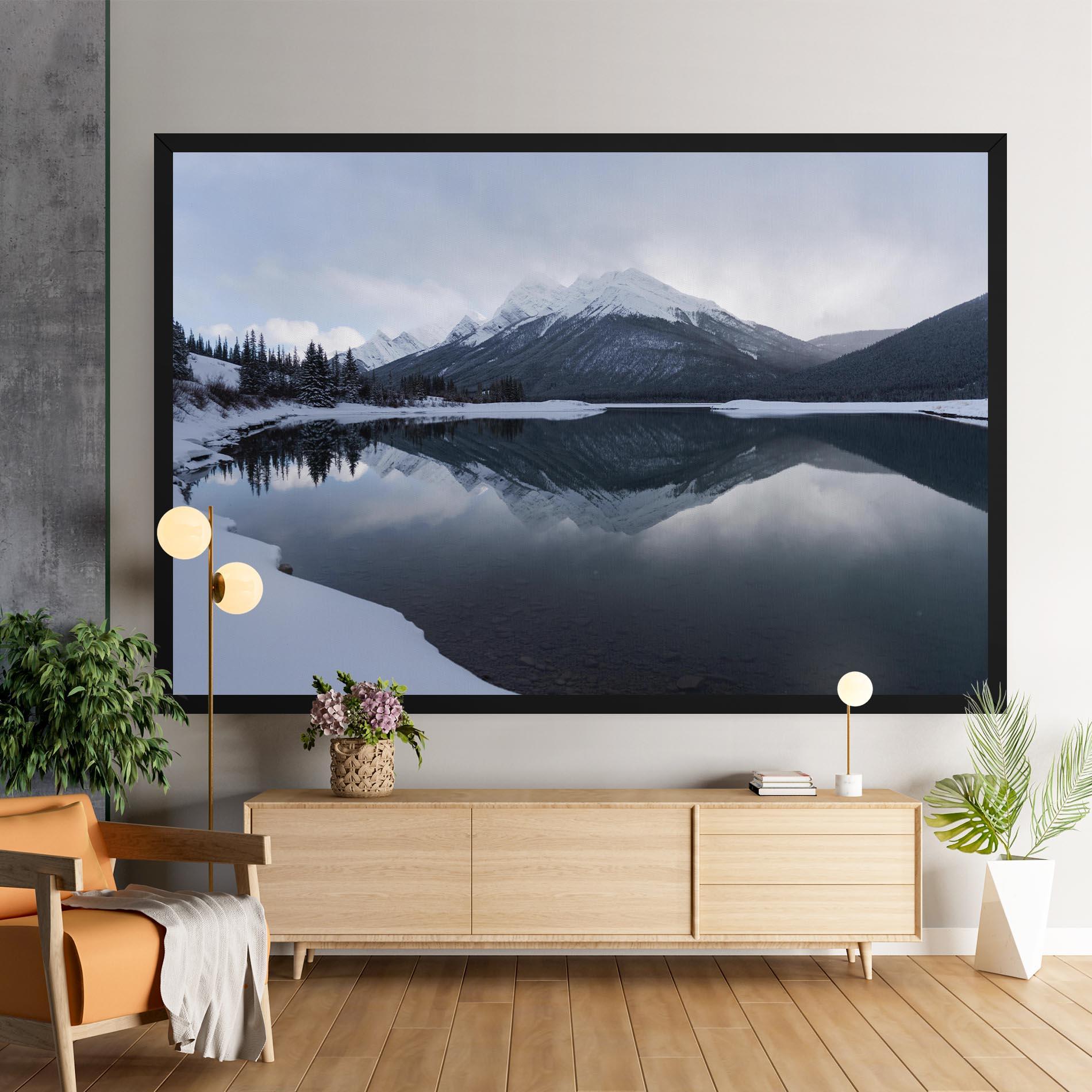 Tablou Canvas Grey Lake mockup 9