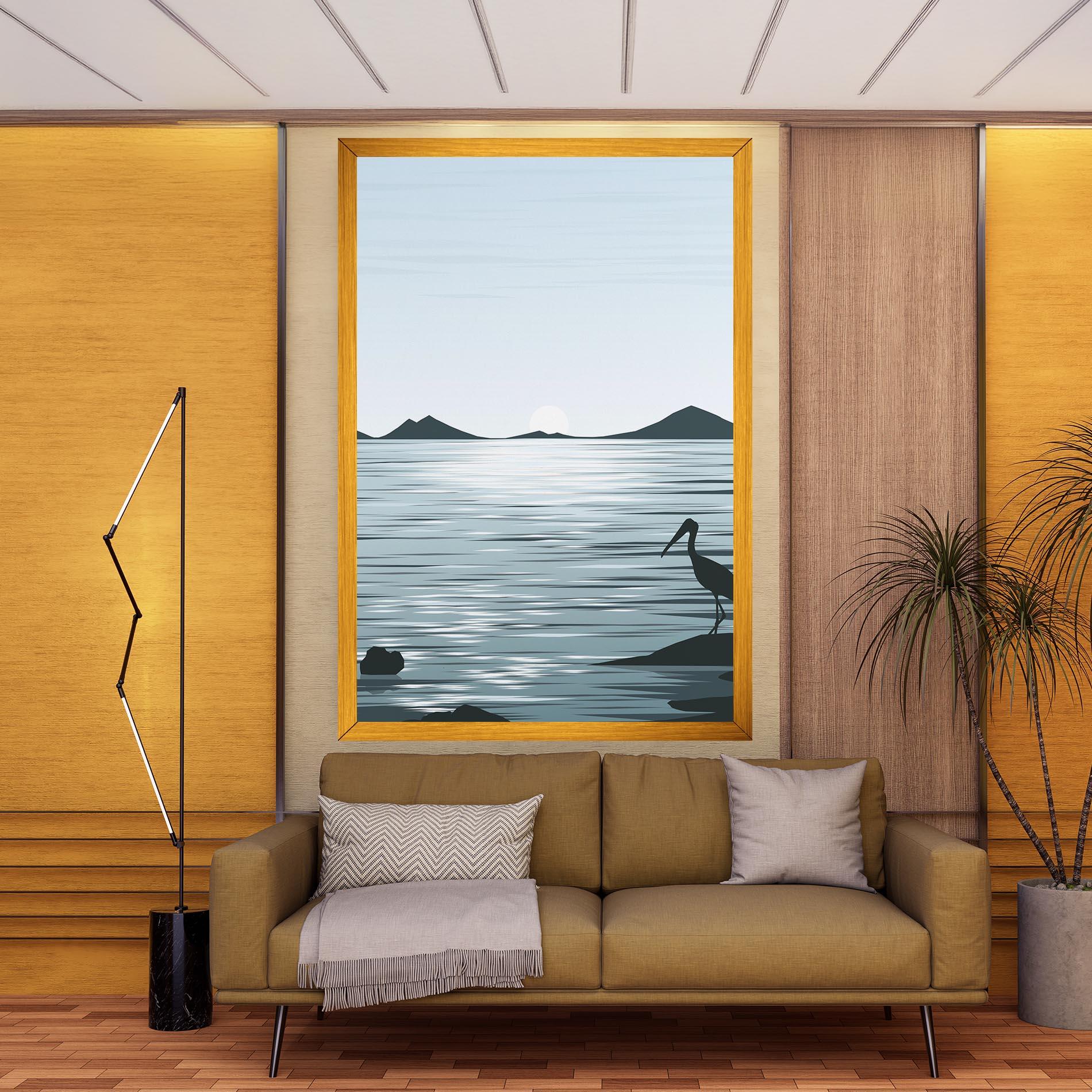 Tablou Canvas Sparkling_lake_view mockup 9