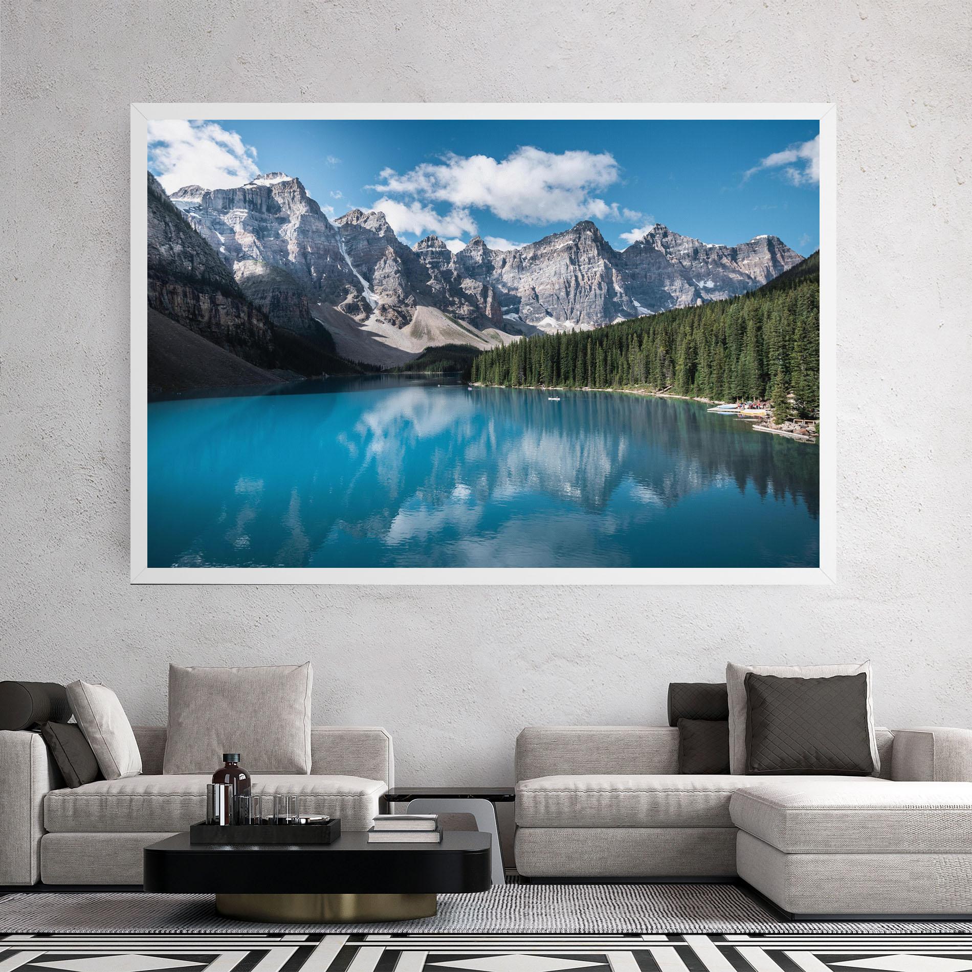 Tablou Canvas Beautiful Lake Canada mockup 2