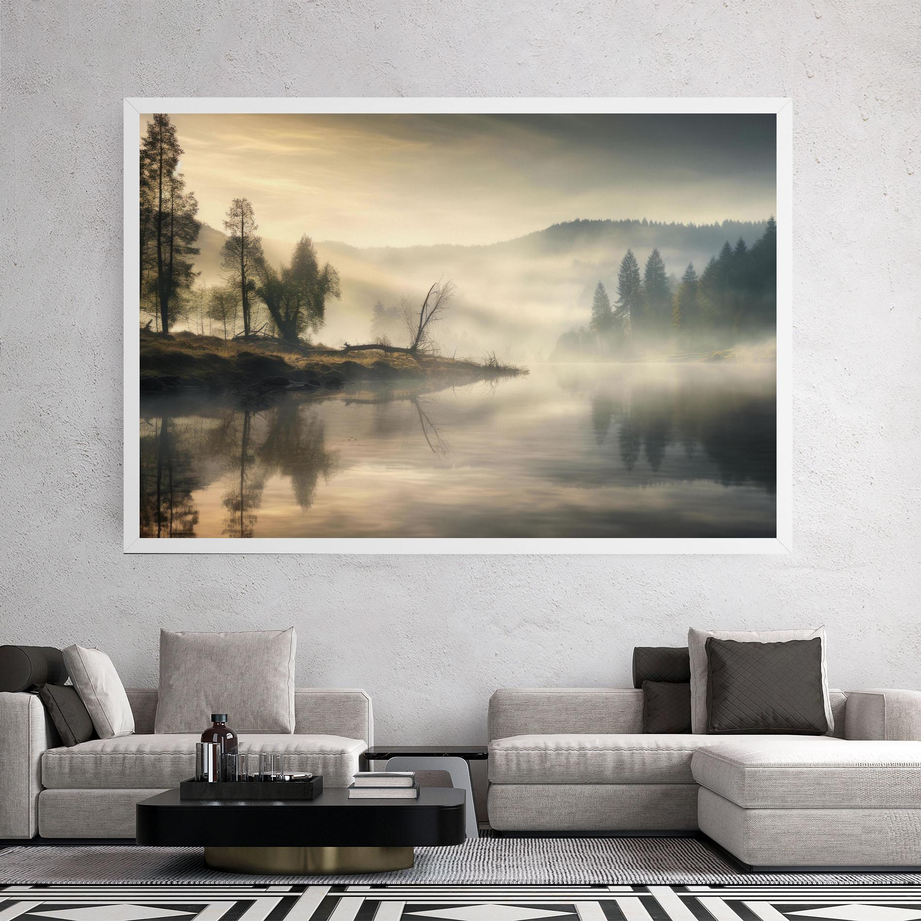 Tablou Canvas Foggy Morning mockup 2