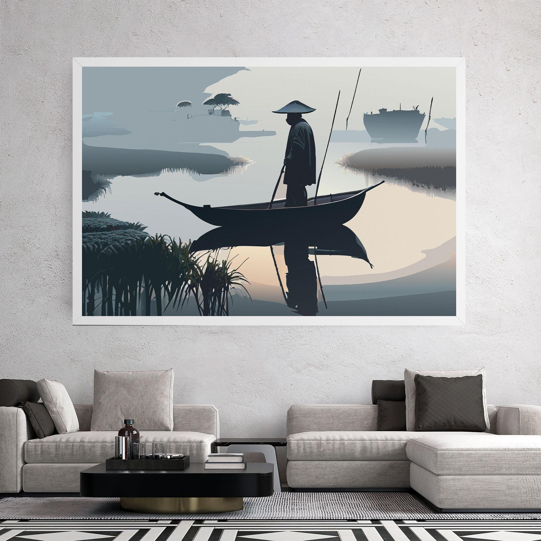Tablou Canvas Japan Fisherman mockup 2