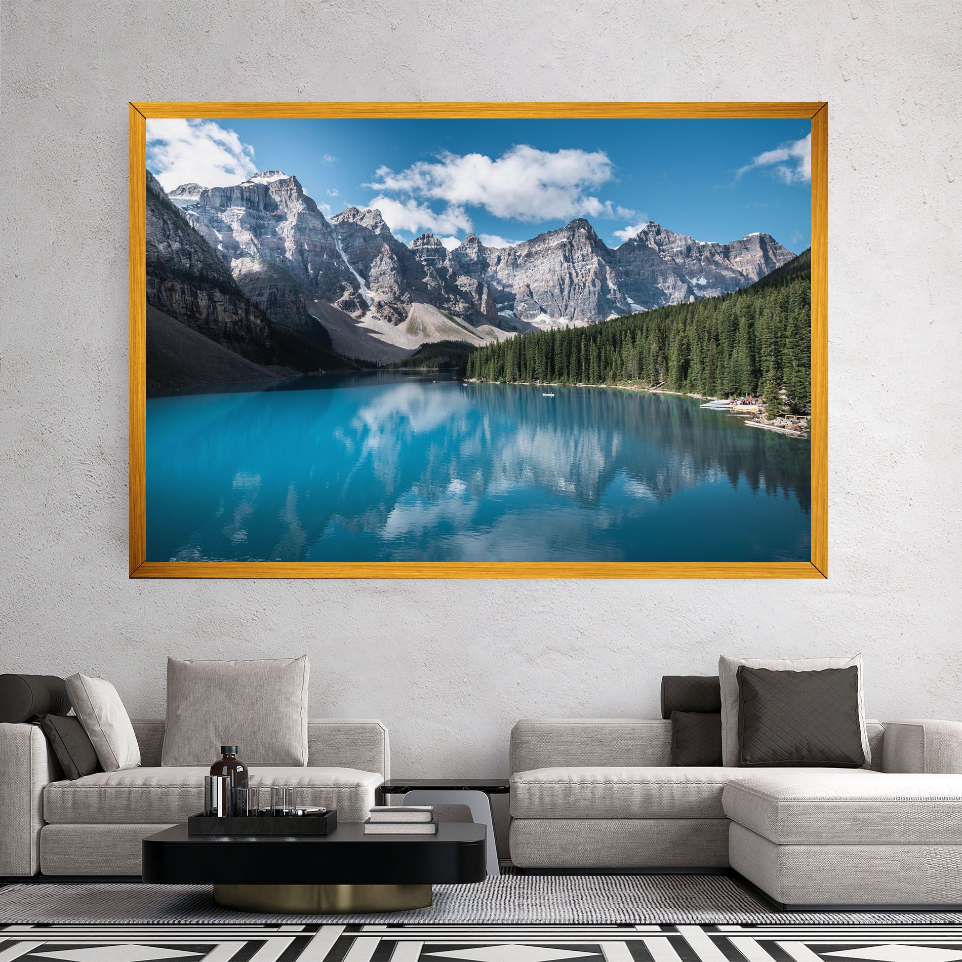 Beautiful Lake Canada mockup 2
