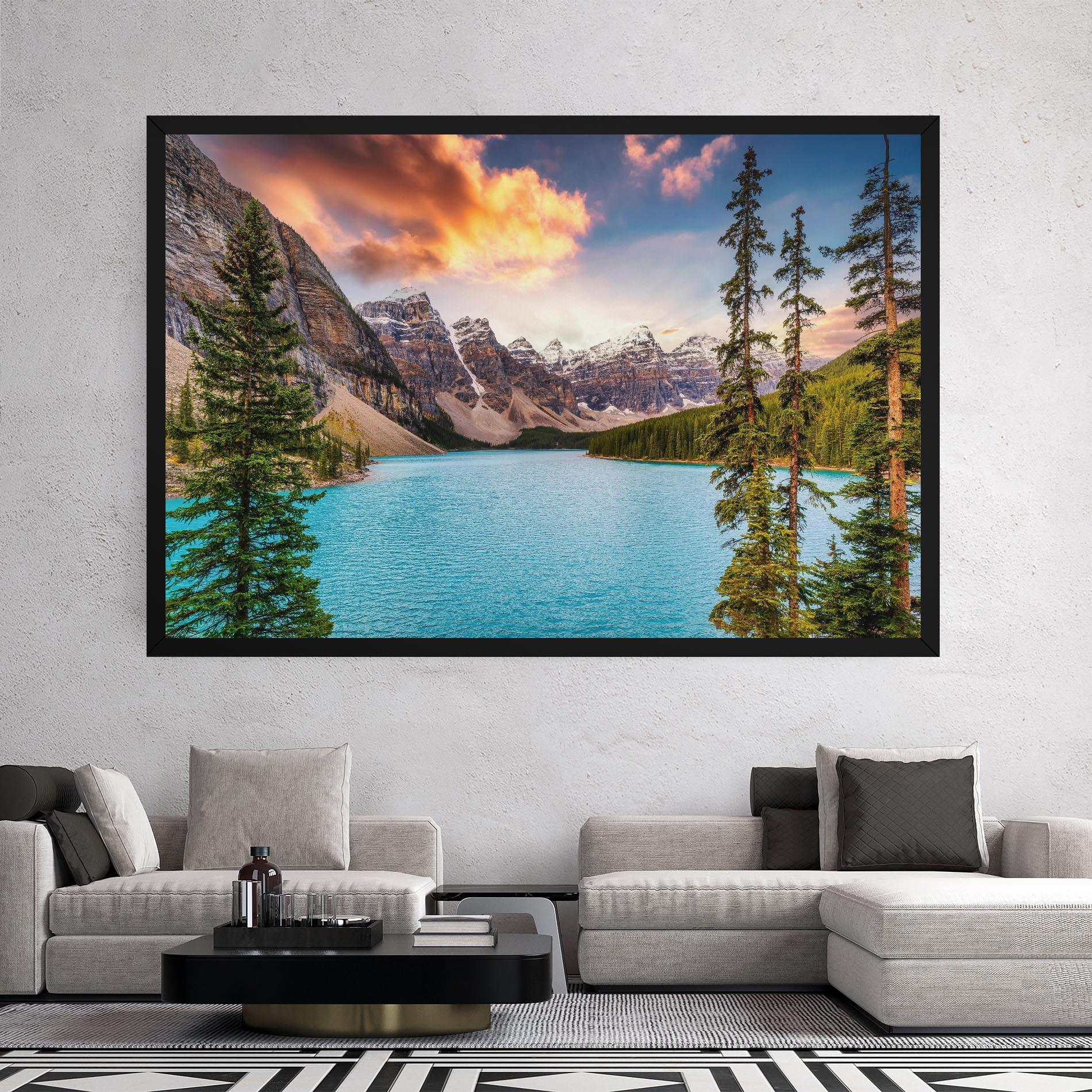 Tablou Canvas Blue Magic Lake mockup 2