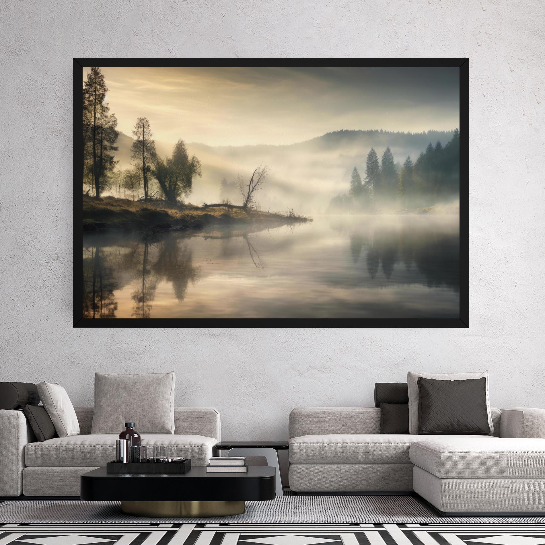 Tablou Canvas Foggy Morning mockup 2