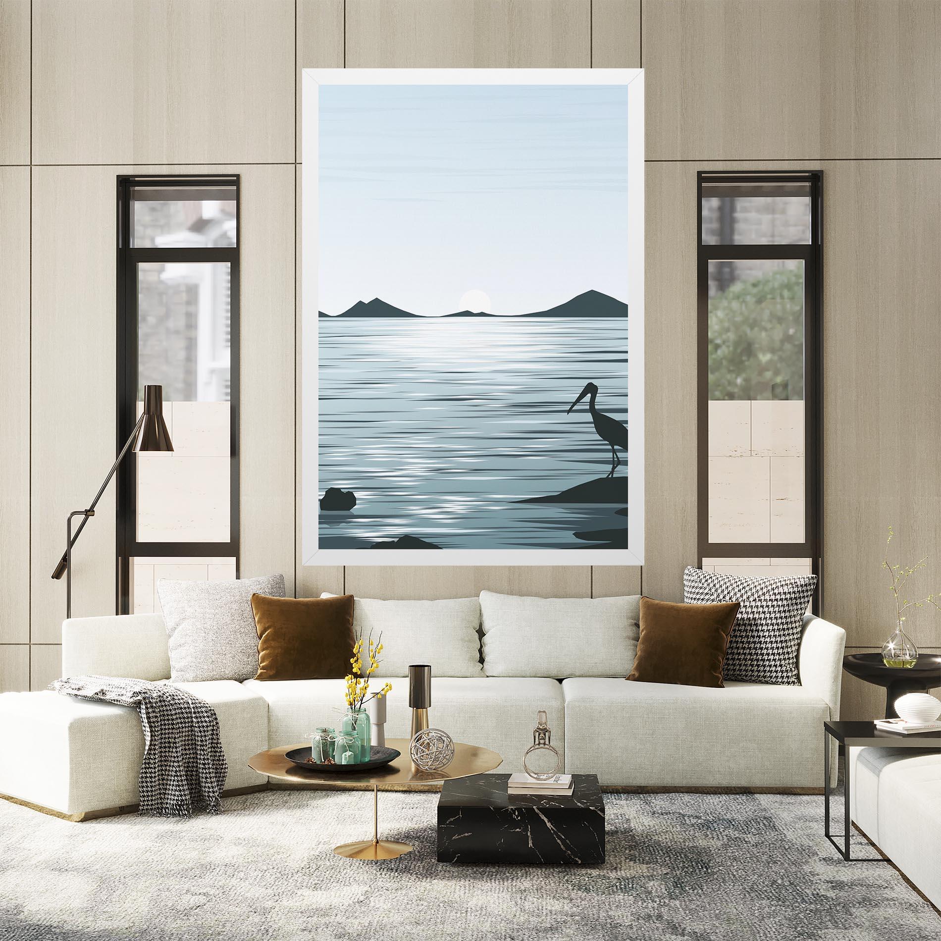 Tablou Canvas Sparkling_lake_view mockup 2
