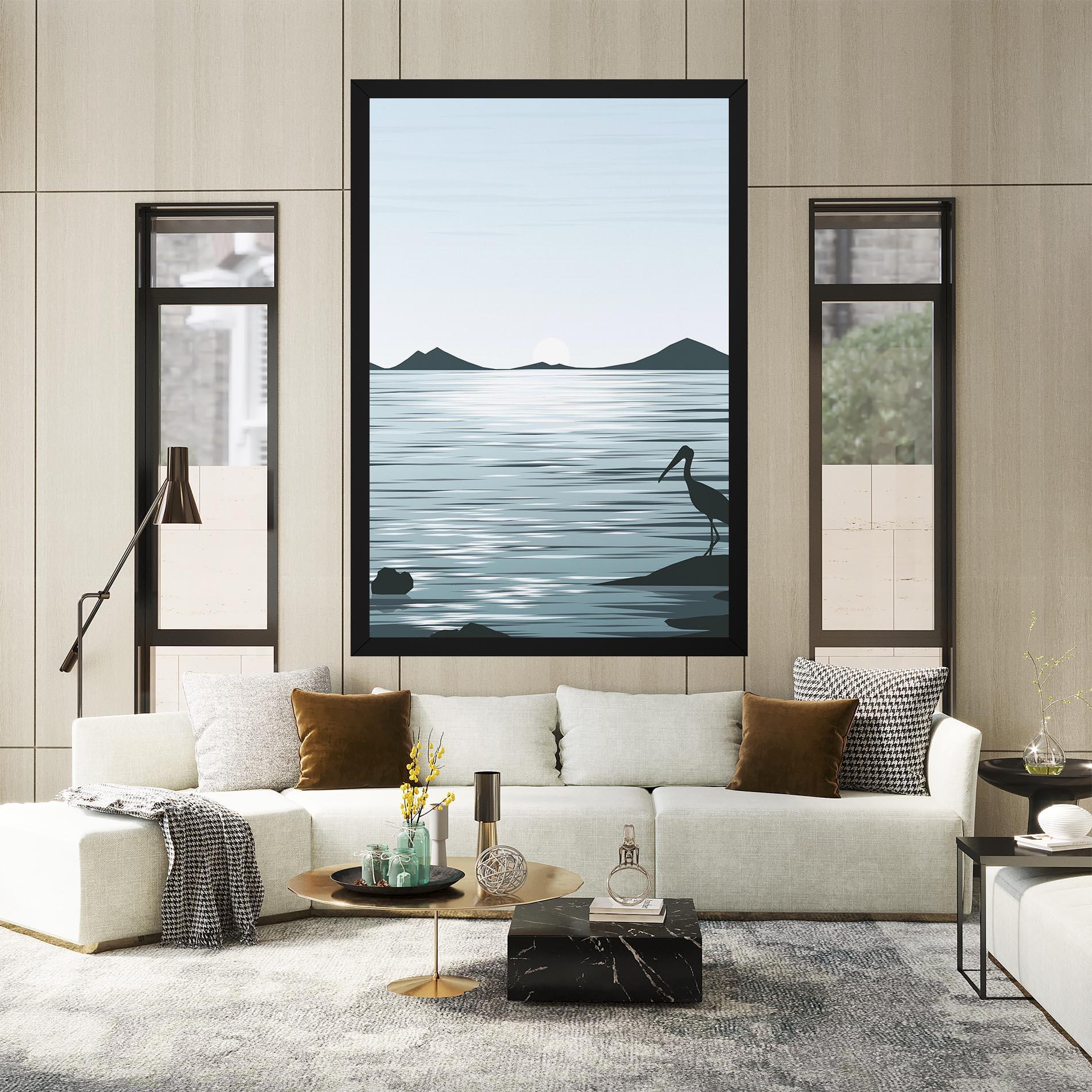 Tablou Canvas Sparkling_lake_view mockup 2