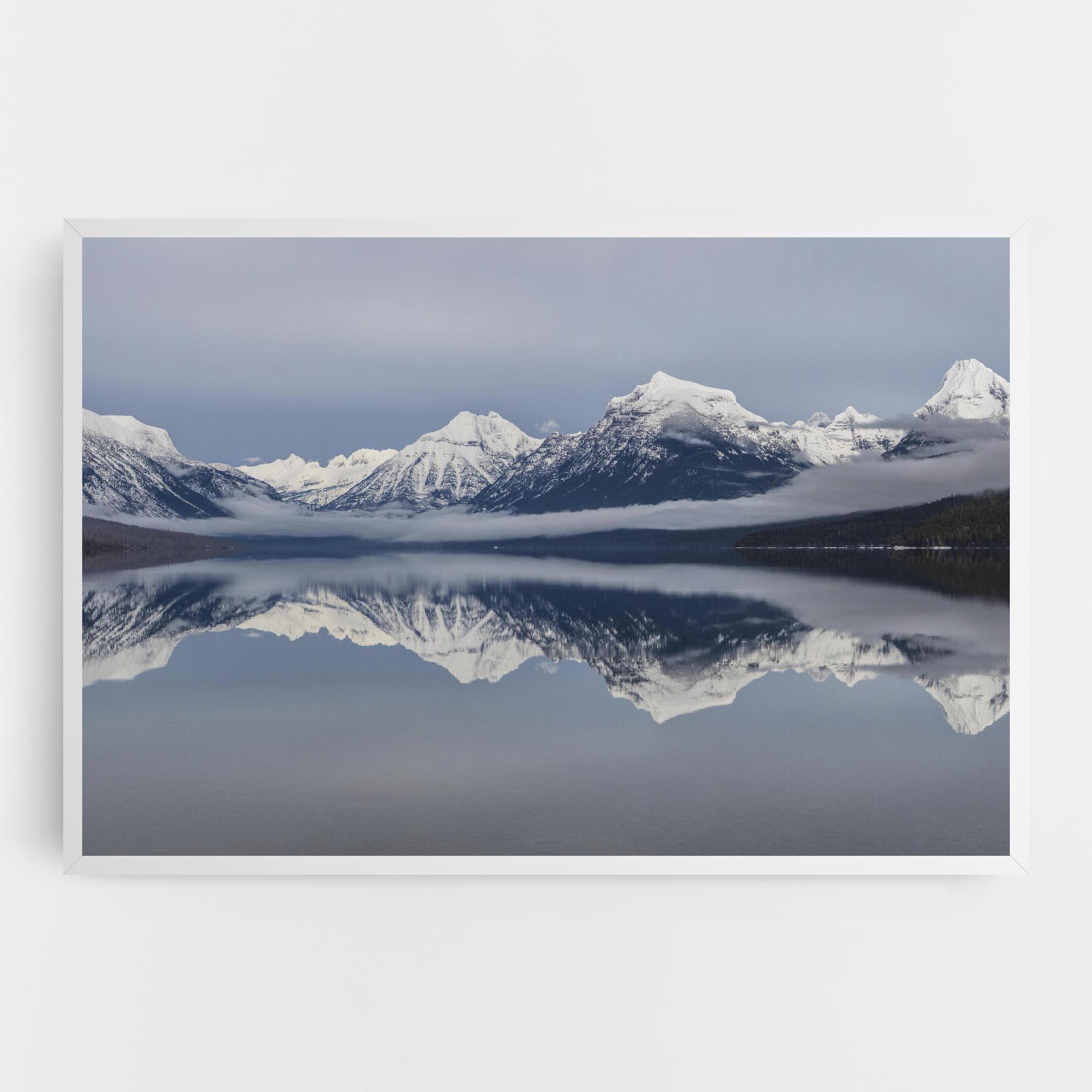 Tablou Canvas Beautiful Snowy Mountain mockup 0