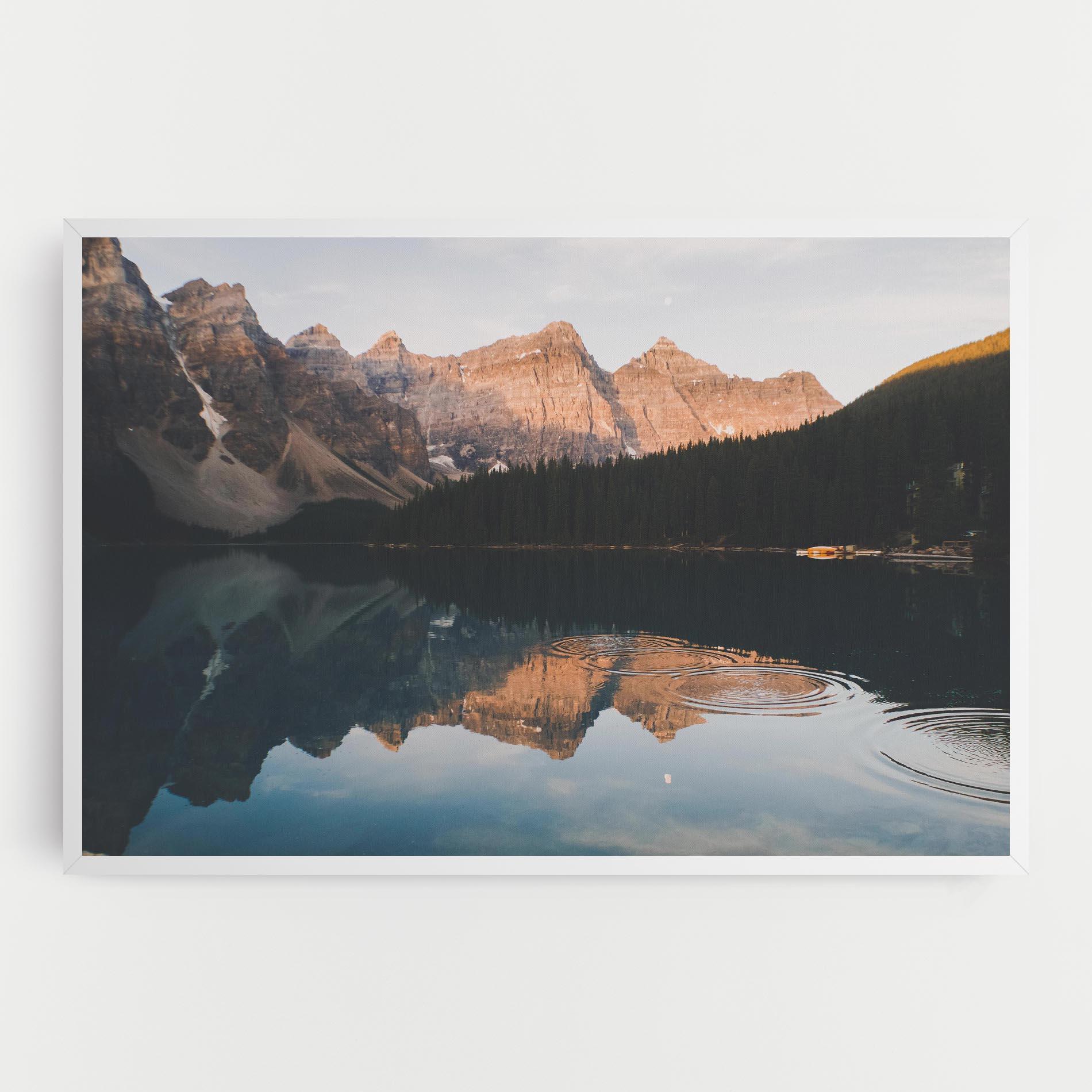 Tablou Canvas Brown Mountain Lake mockup 0