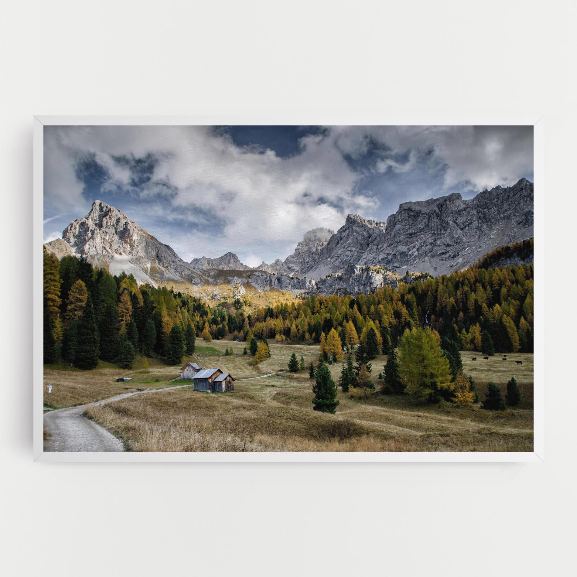 Tablou Canvas Cloudy Mountains View mockup 0