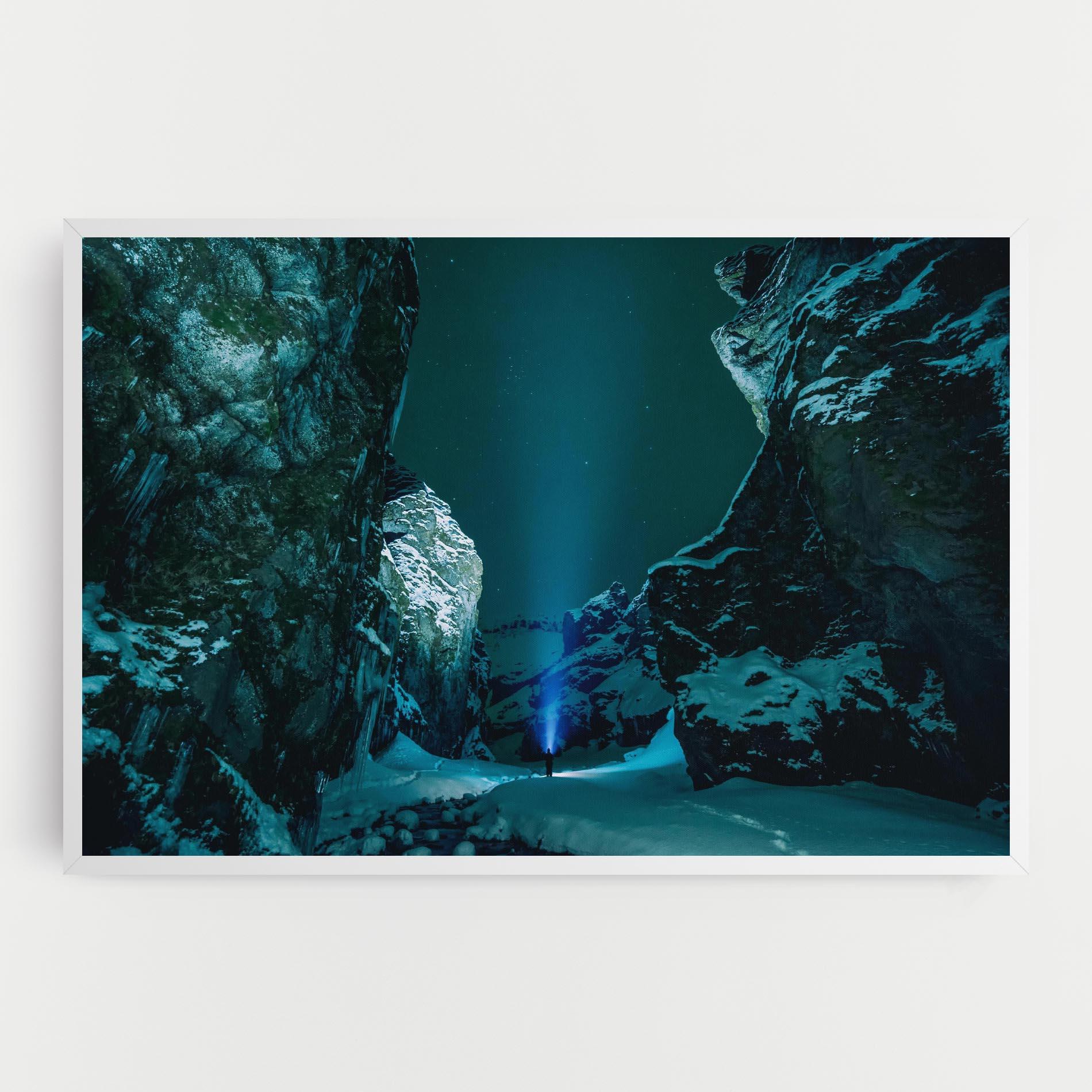 Tablou Canvas Green Light Mountain mockup 0