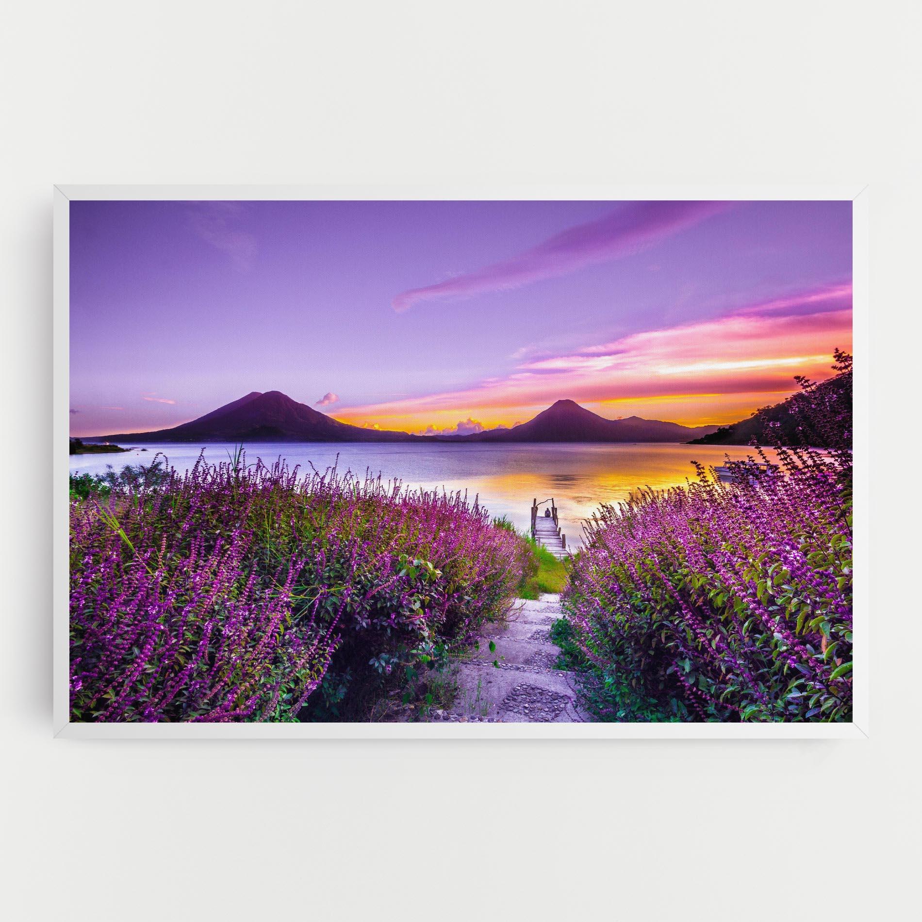 Tablou Canvas Purple Lake mockup 0