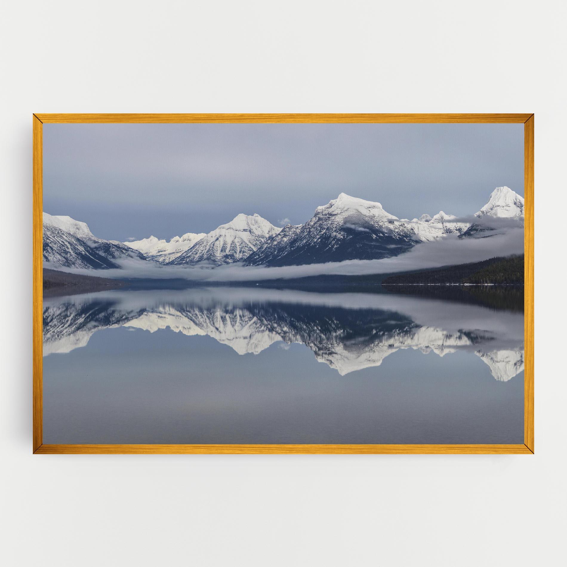Tablou Canvas Beautiful Snowy Mountain mockup 0