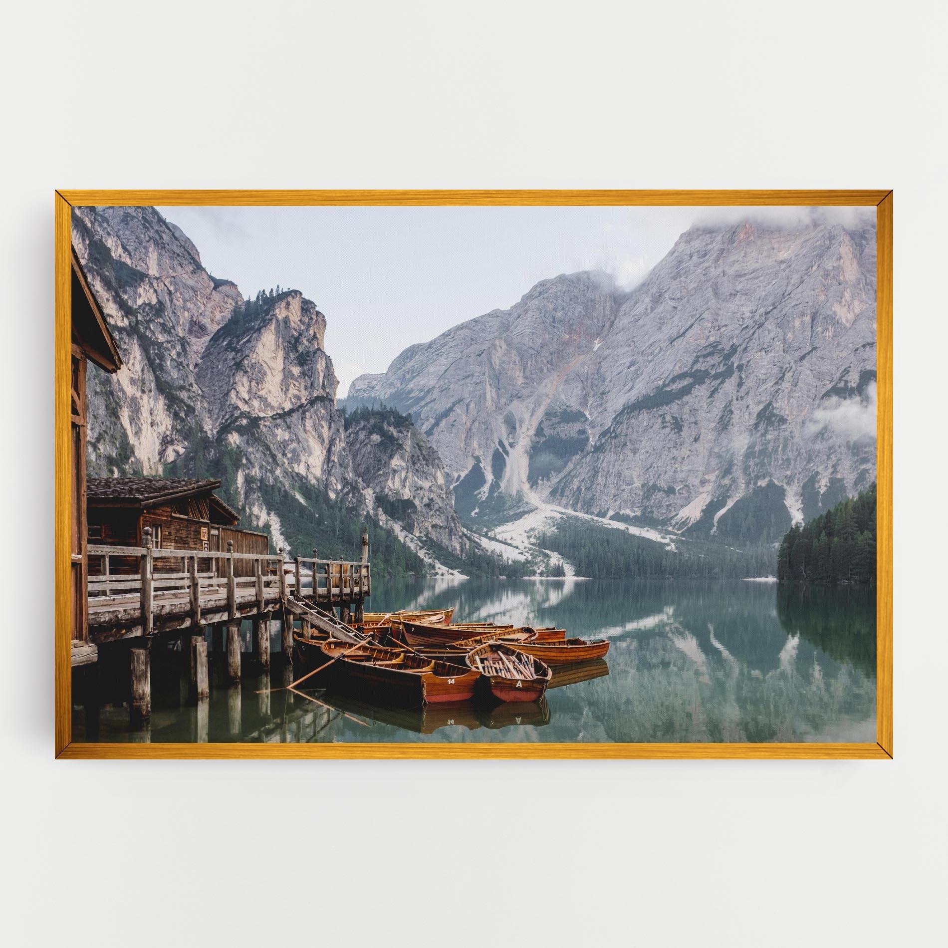 Tablou Canvas Cabin Lake mockup 0