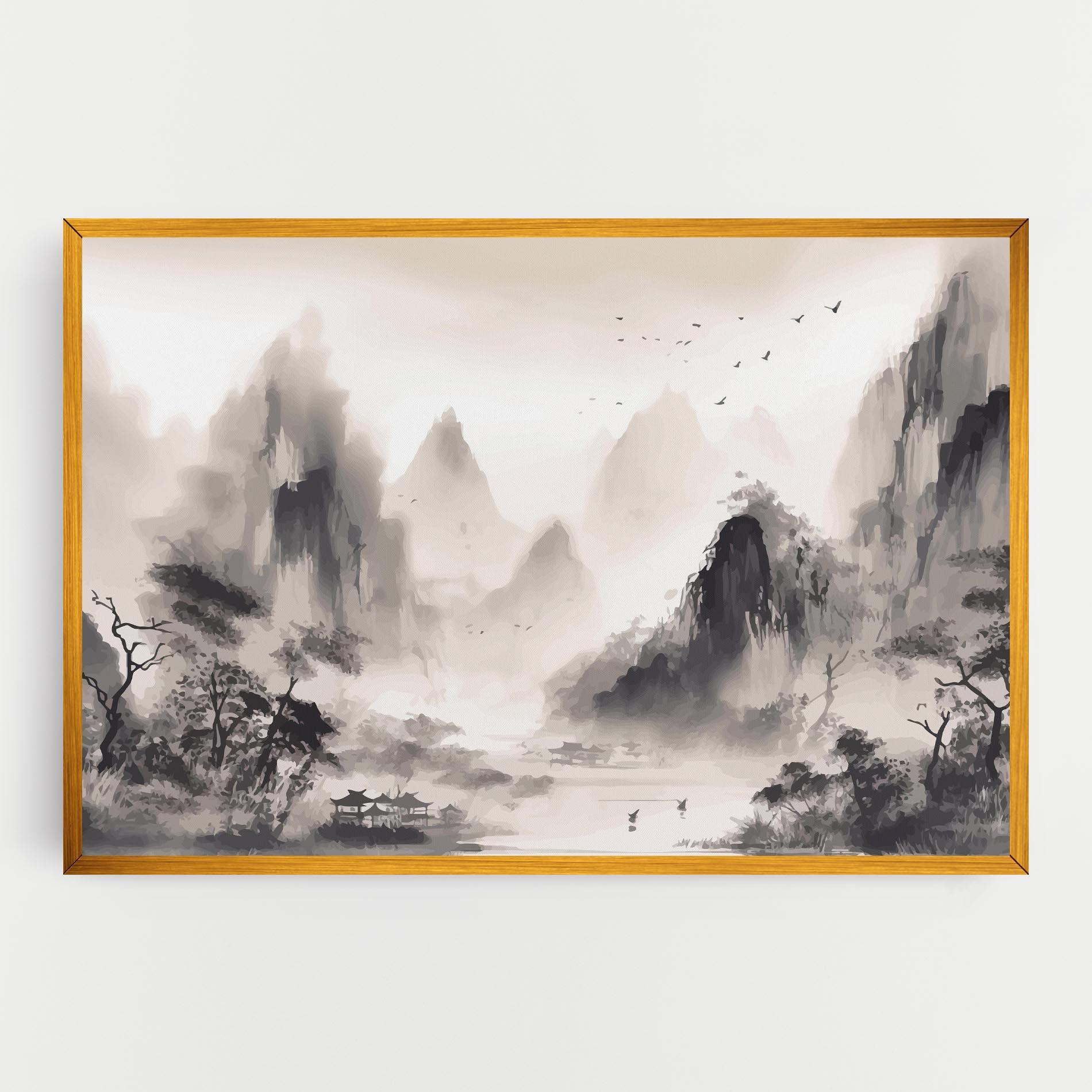 Tablou Canvas Far Away Mountain mockup 0