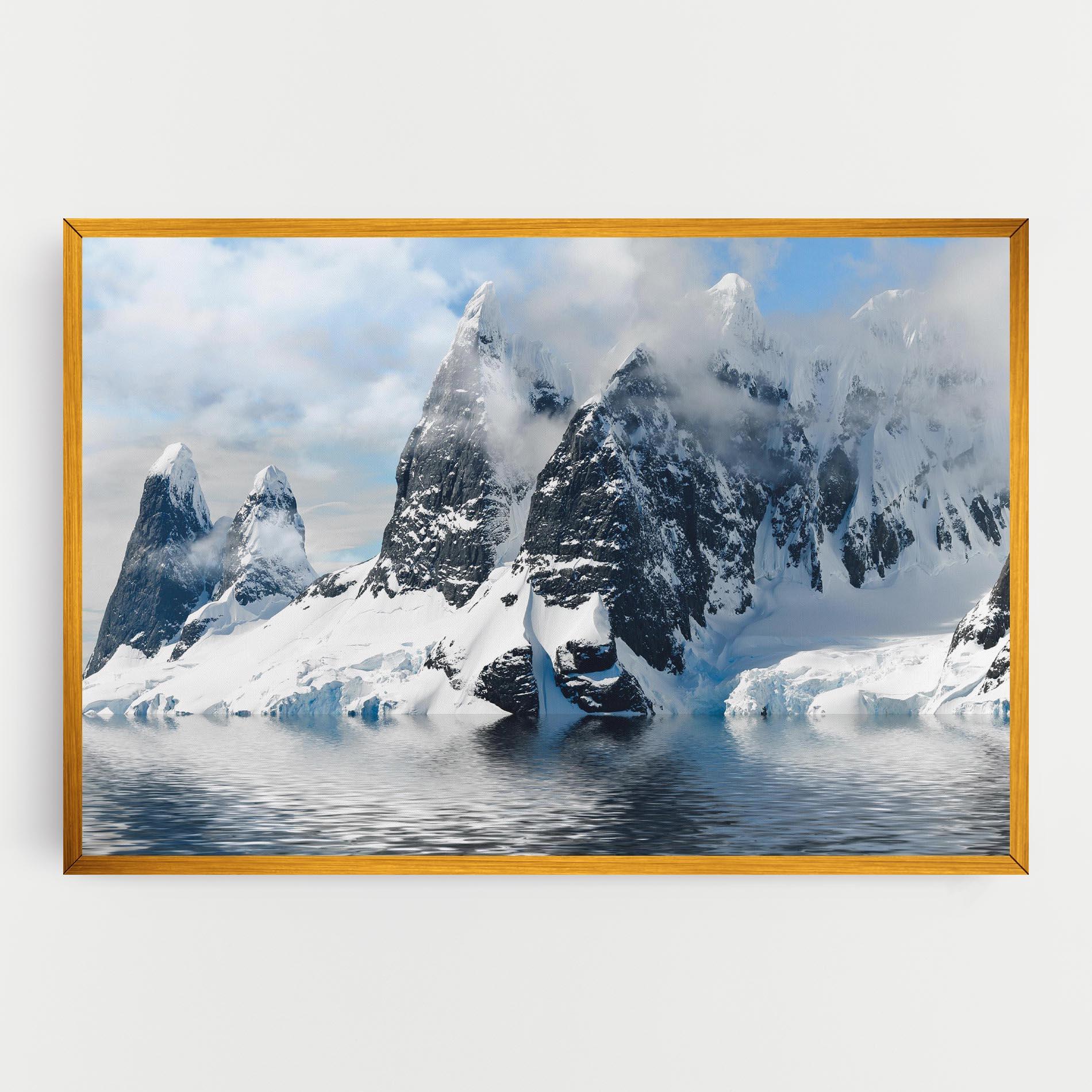Tablou Canvas Glacial Mountains mockup 0