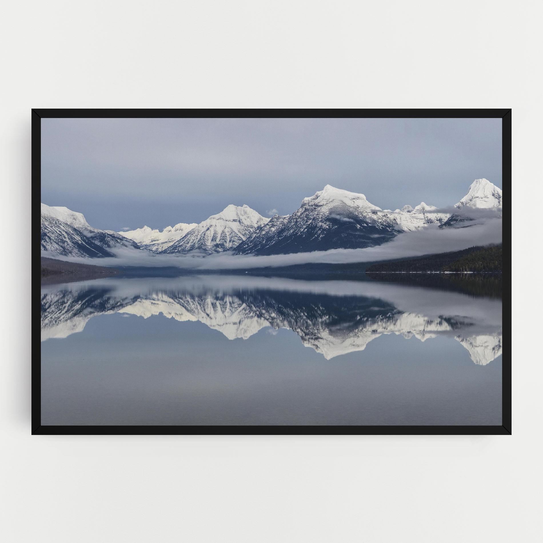 Tablou Canvas Beautiful Snowy Mountain mockup 0