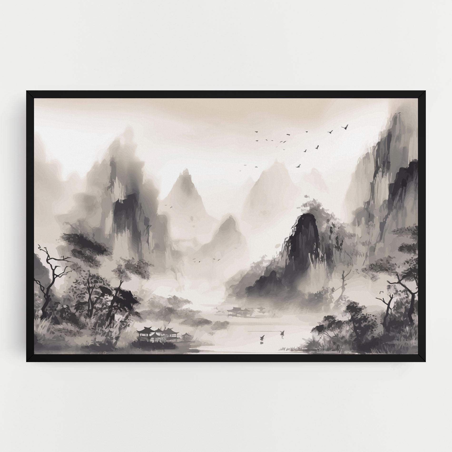 Tablou Canvas Far Away Mountain mockup 0