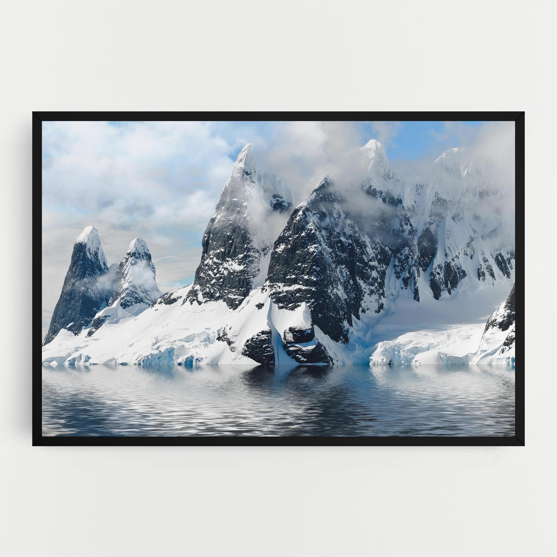 Tablou Canvas Glacial Mountains mockup 0