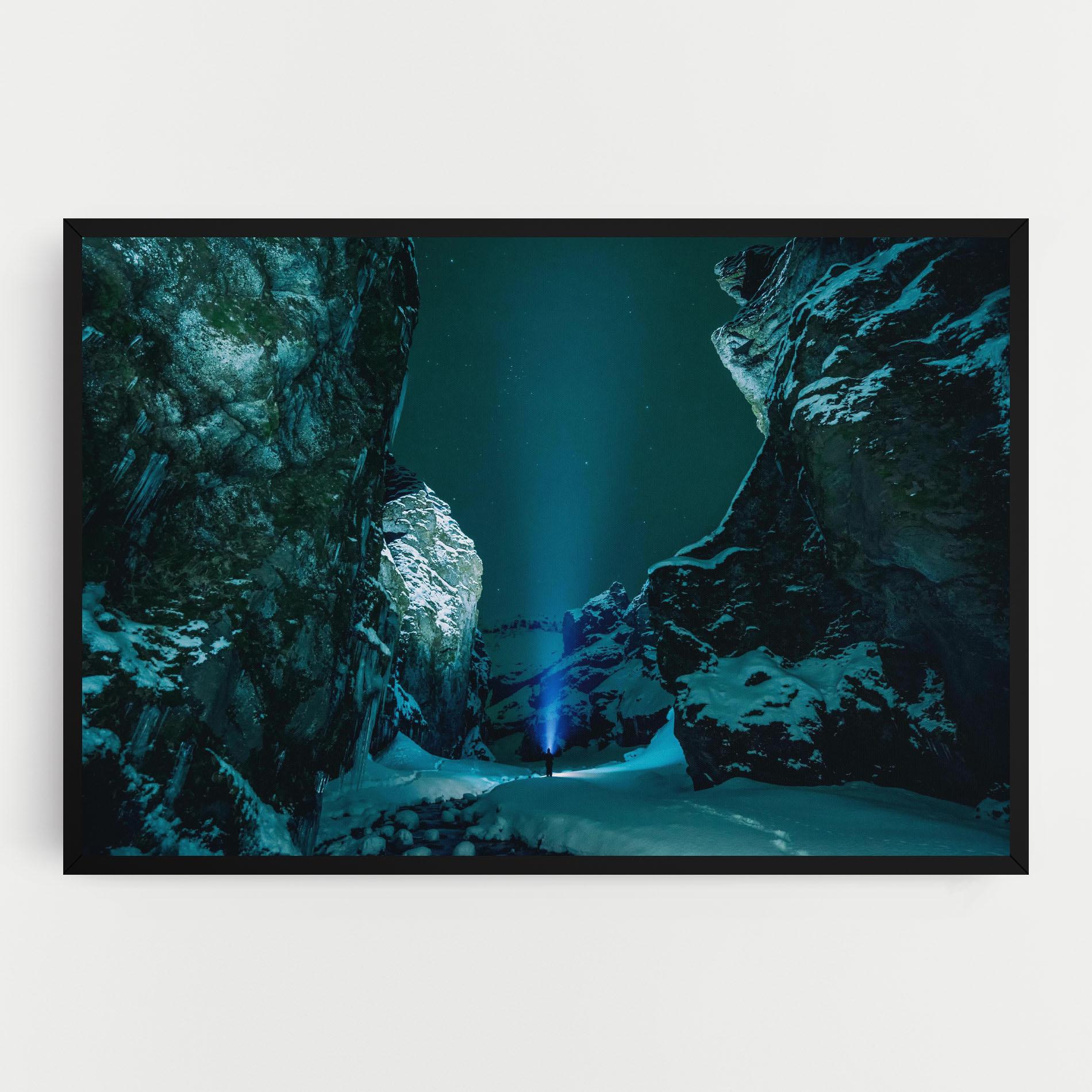 Tablou Canvas Green Light Mountain mockup 0