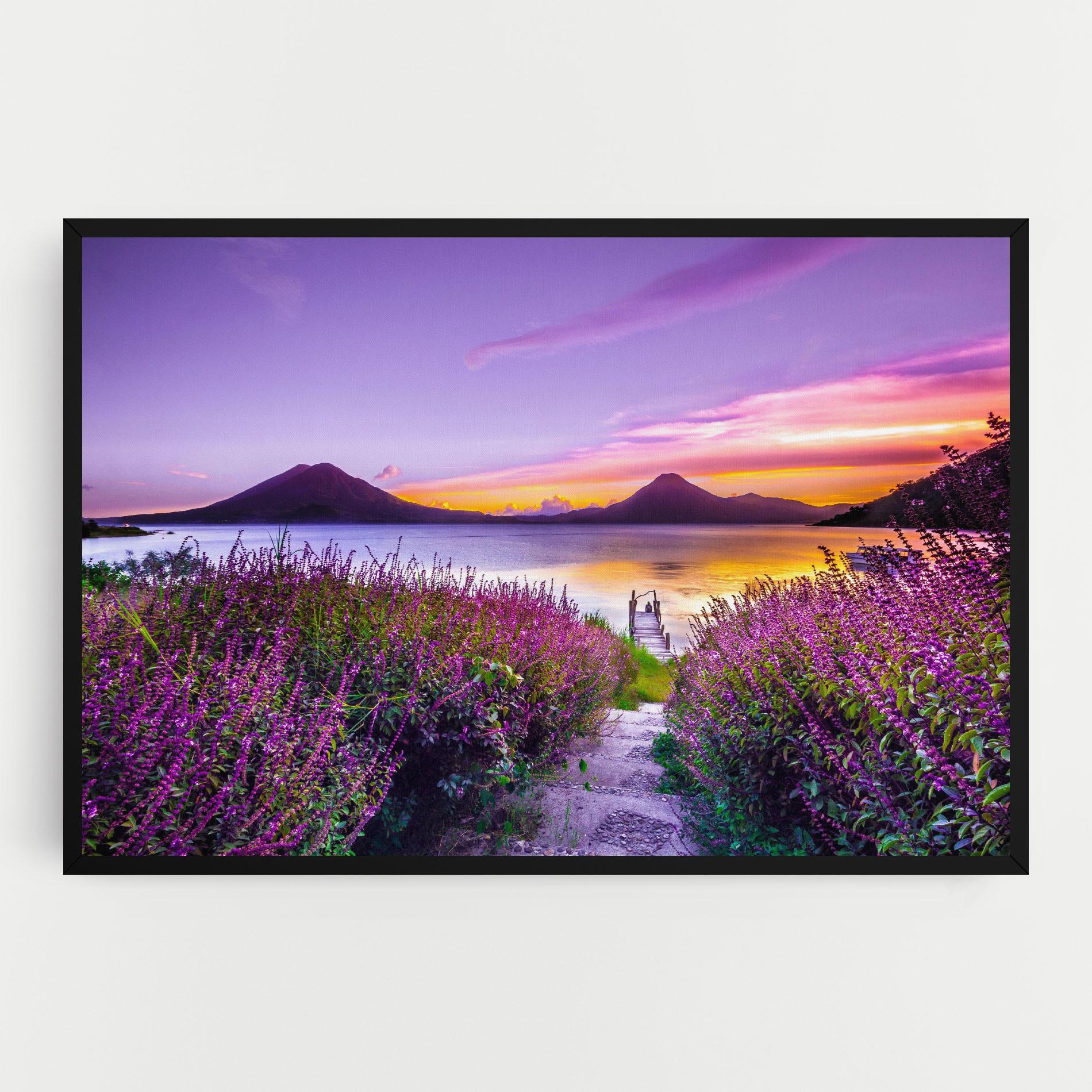 Tablou Canvas Purple Lake mockup 0