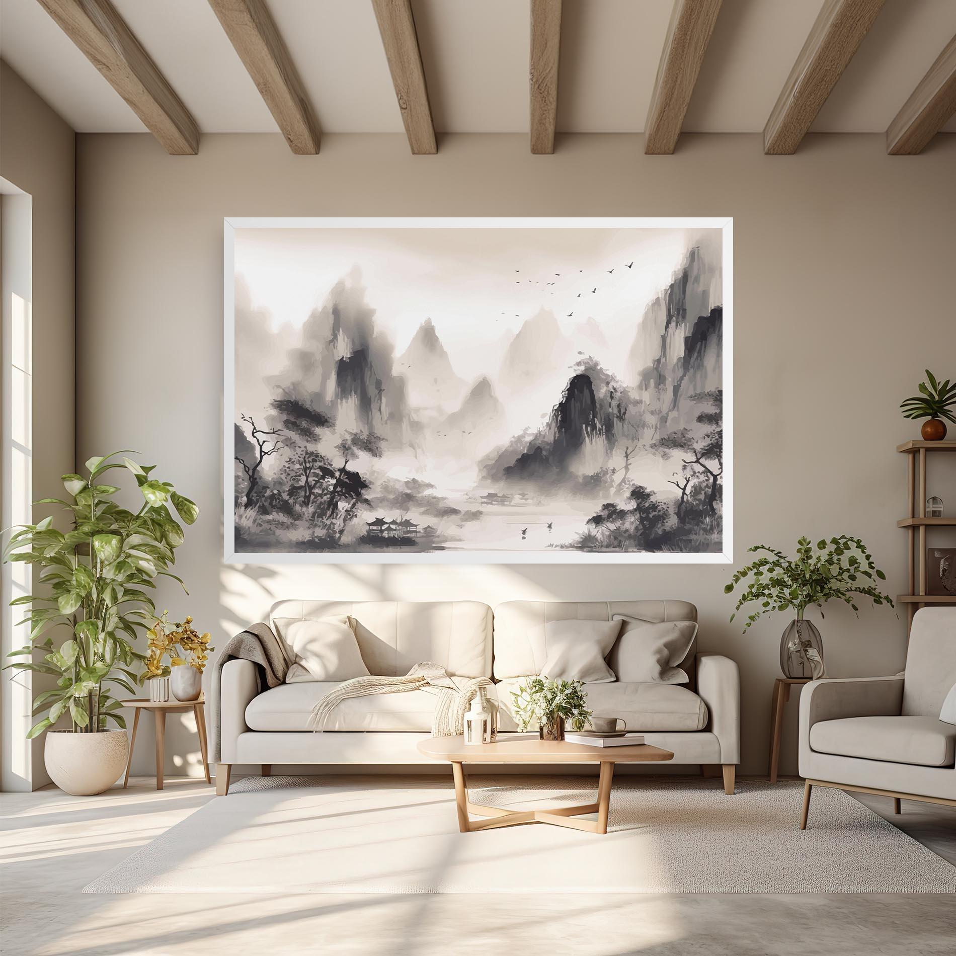 Tablou Canvas Far Away Mountain mockup 6