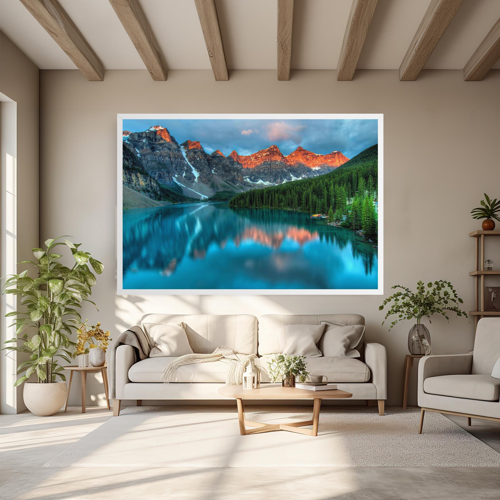 Tablou Canvas Lake Reflection mockup 6