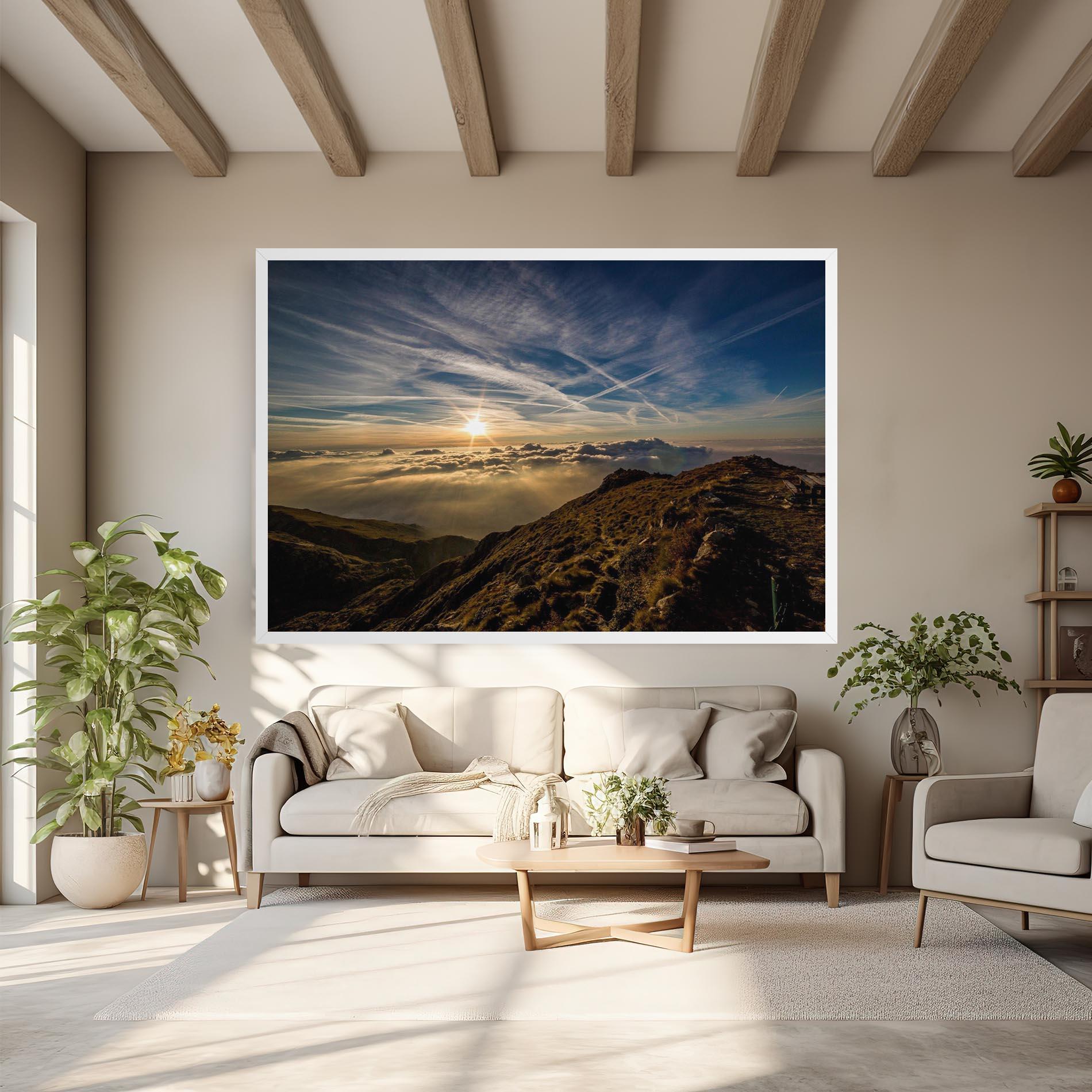 Tablou Canvas Over The Clouds mockup 6