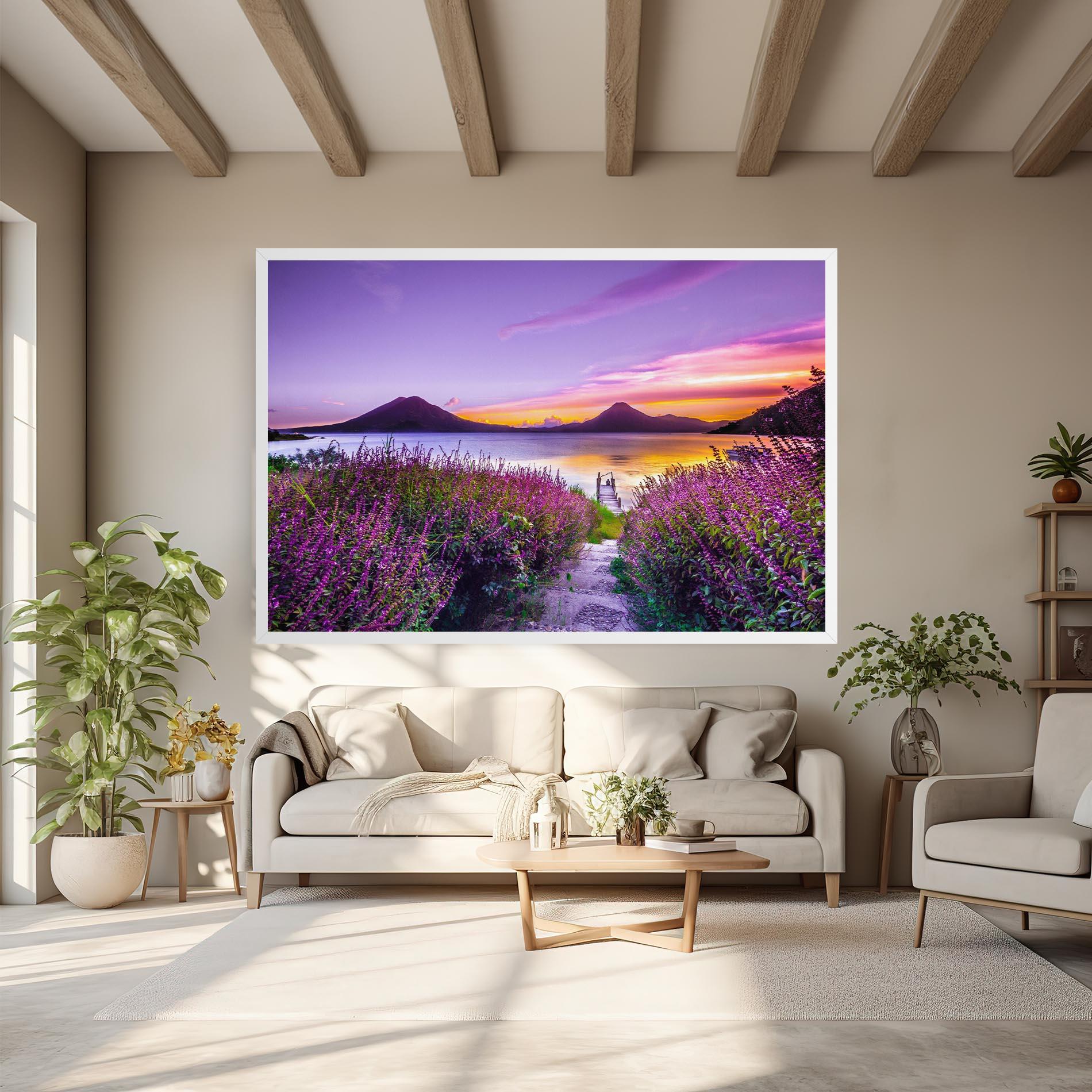 Tablou Canvas Purple Lake mockup 6