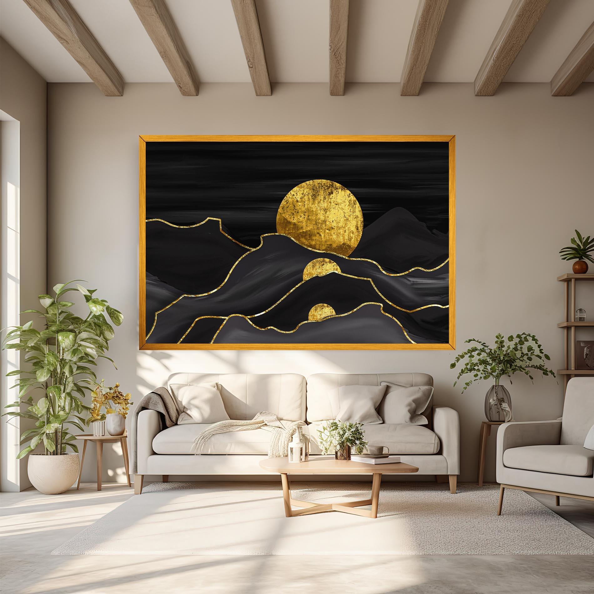 Tablou Canvas Black Moutains mockup 6