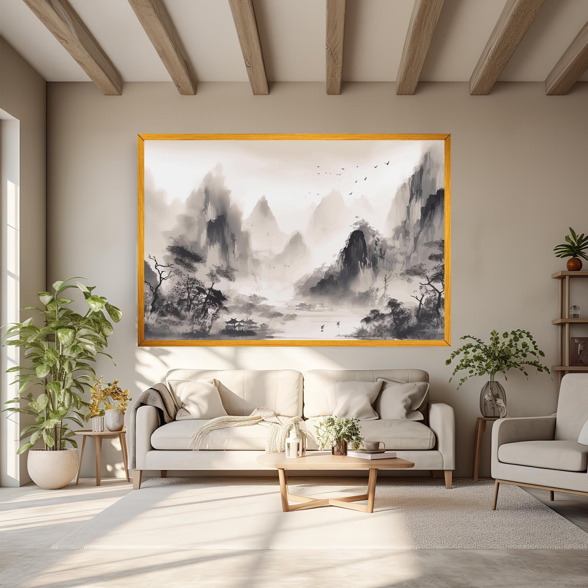 Tablou Canvas Far Away Mountain mockup 6