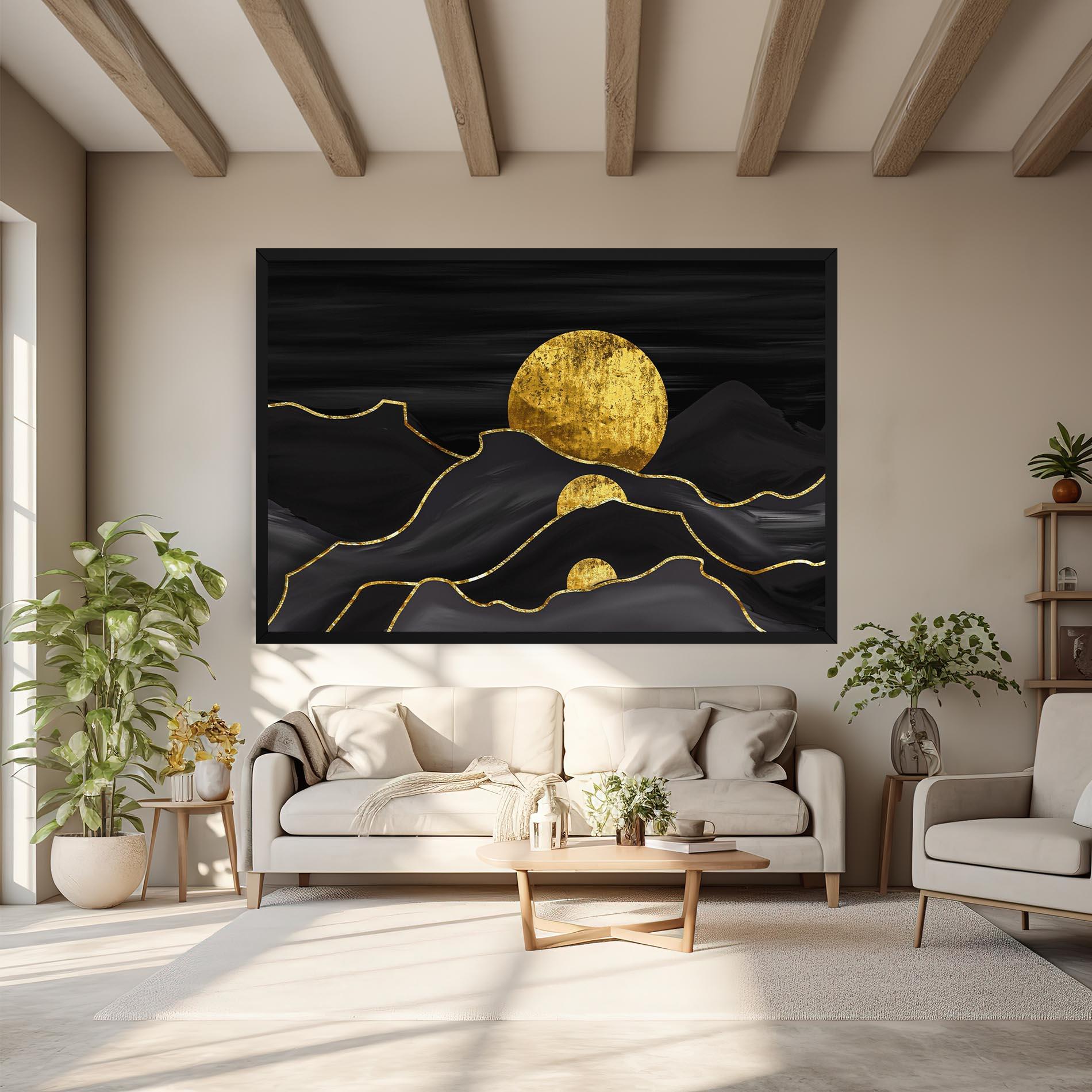 Tablou Canvas Black Moutains mockup 6