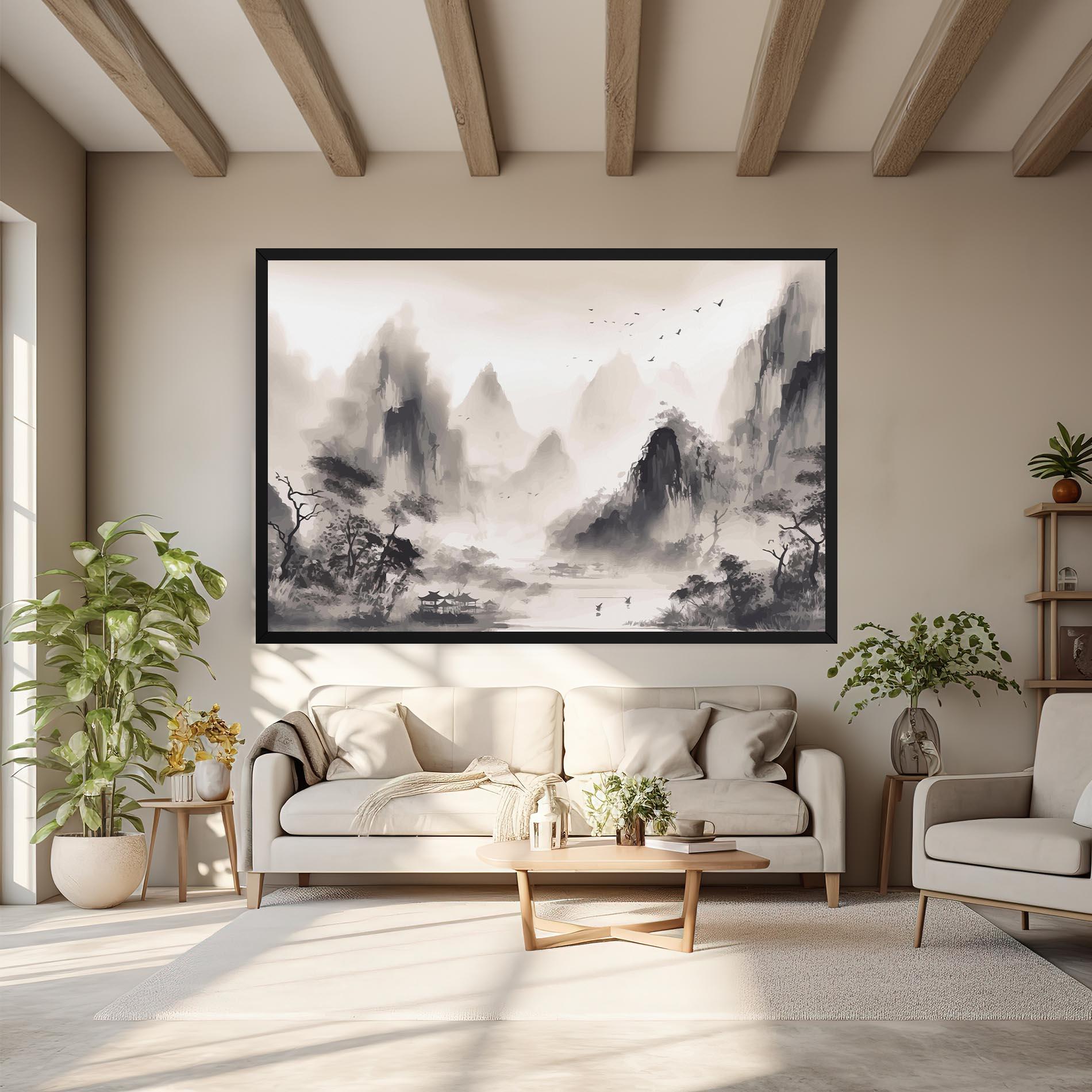 Tablou Canvas Far Away Mountain mockup 6