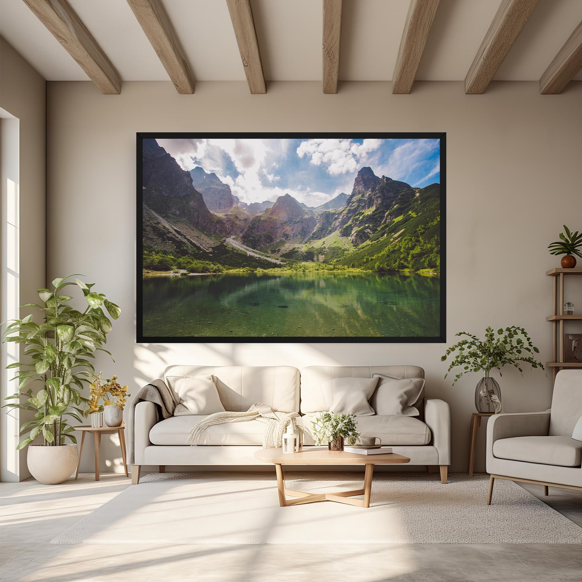 Tablou Canvas Green Mountain mockup 6