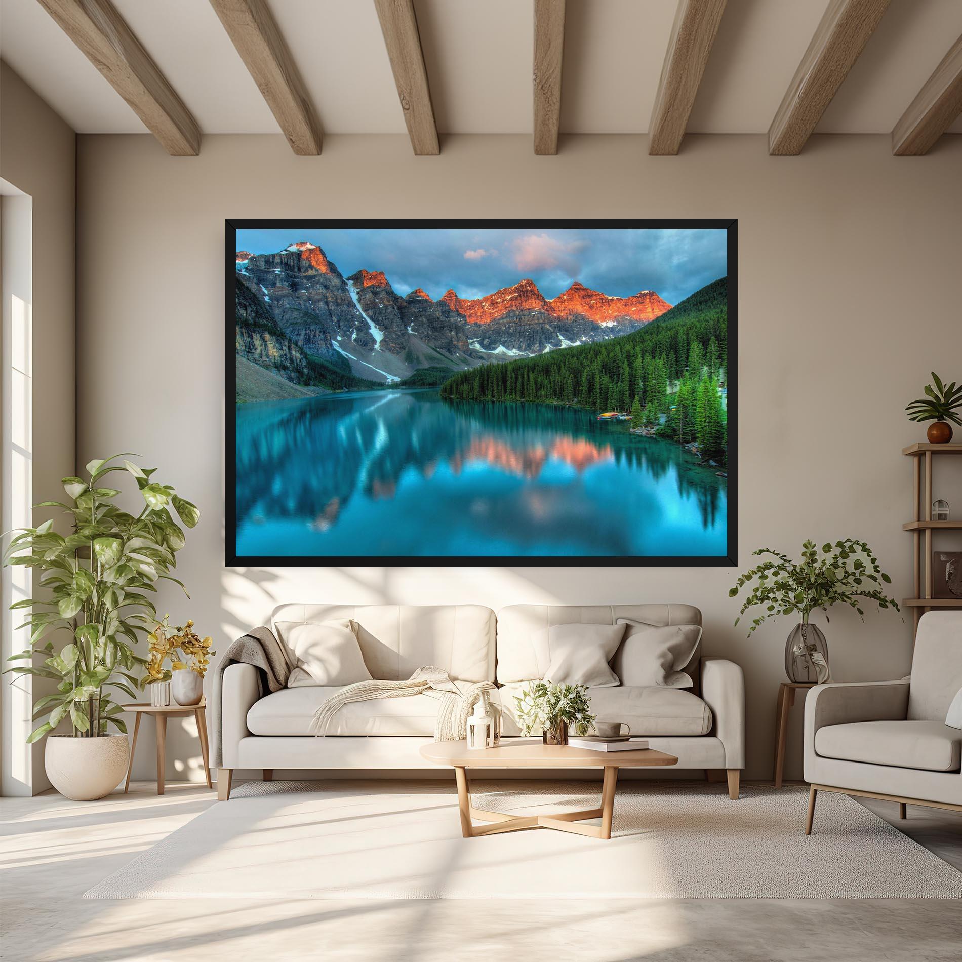 Tablou Canvas Lake Reflection mockup 6