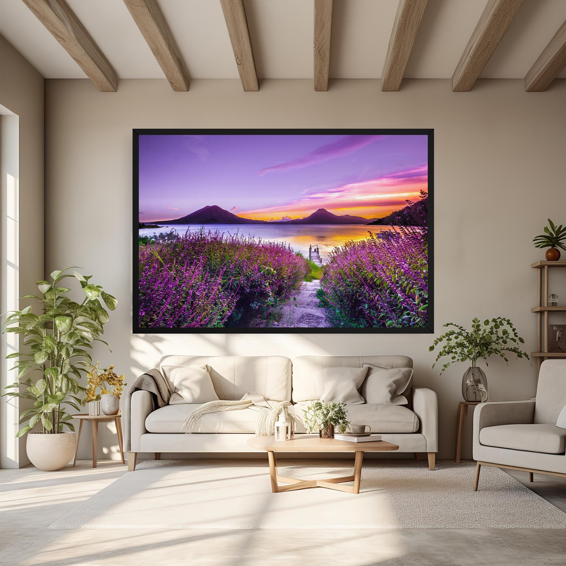 Tablou Canvas Purple Lake mockup 6