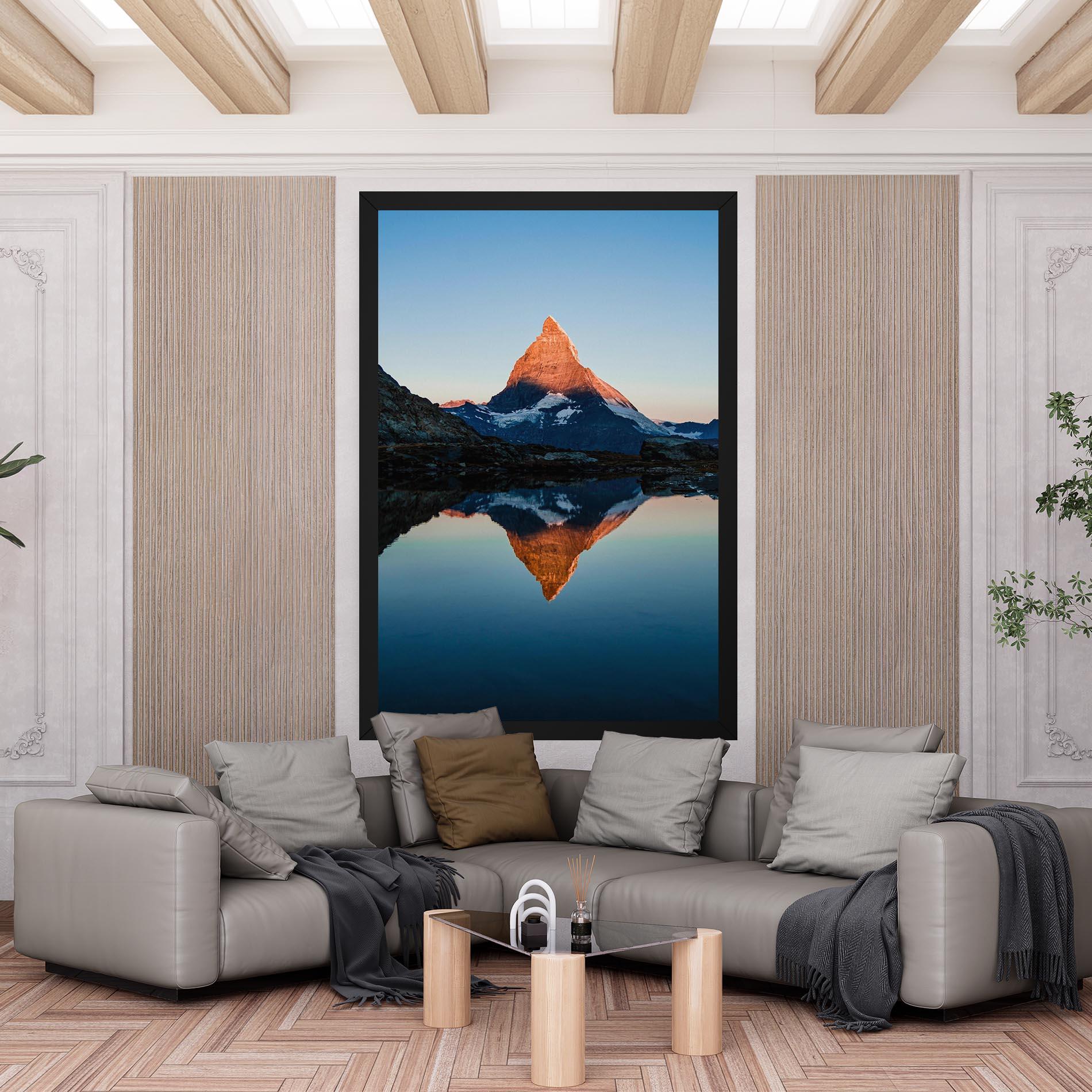 Tablou Canvas Mirror Mountain mockup 6