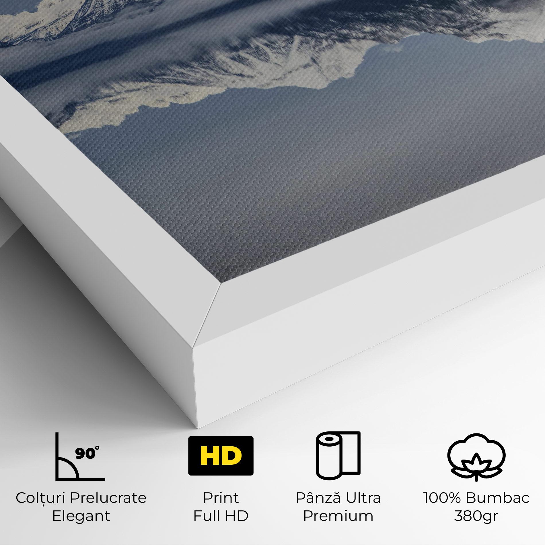 Tablou Canvas Beautiful Snowy Mountain mockup 4