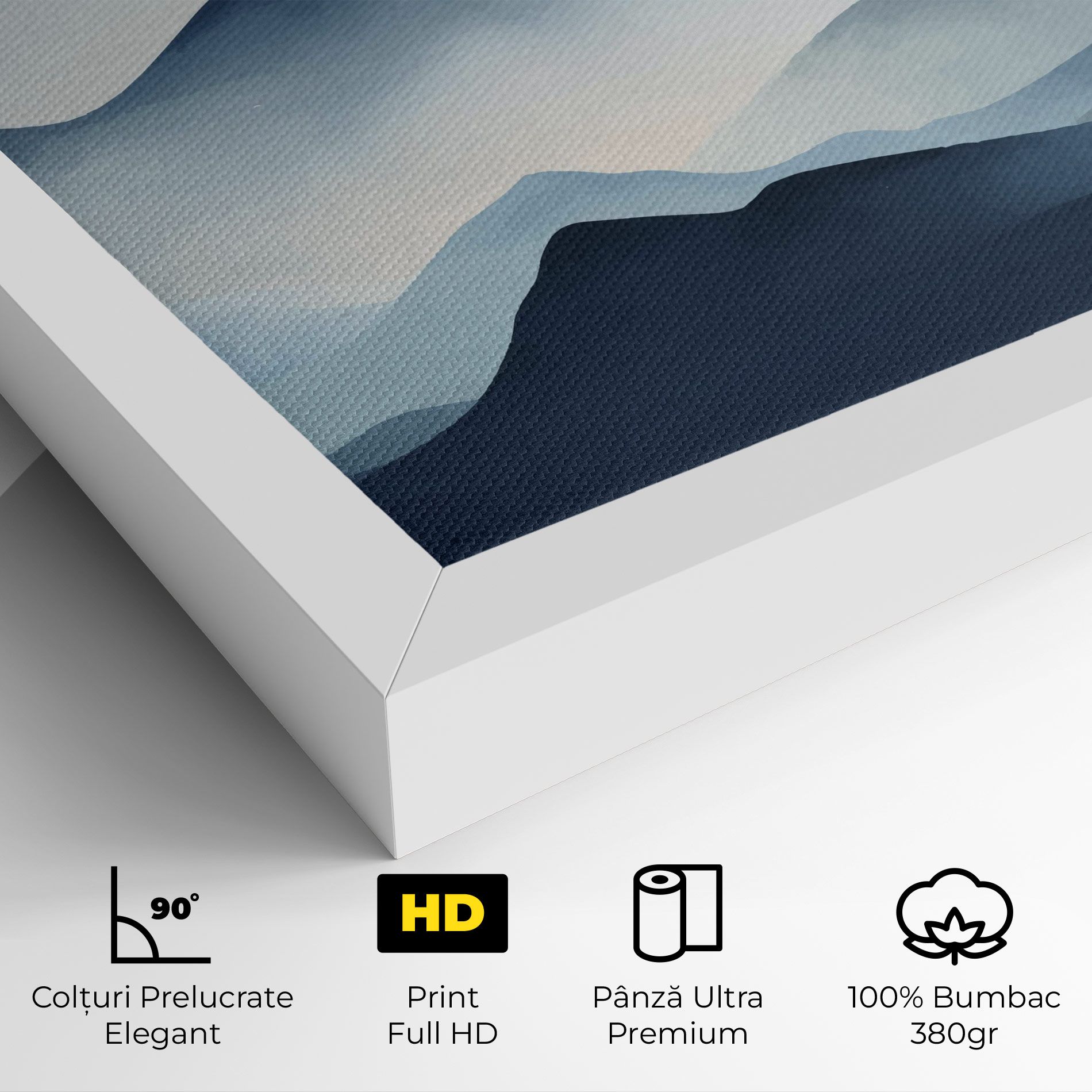 Blue Foggy Mountain mockup 4