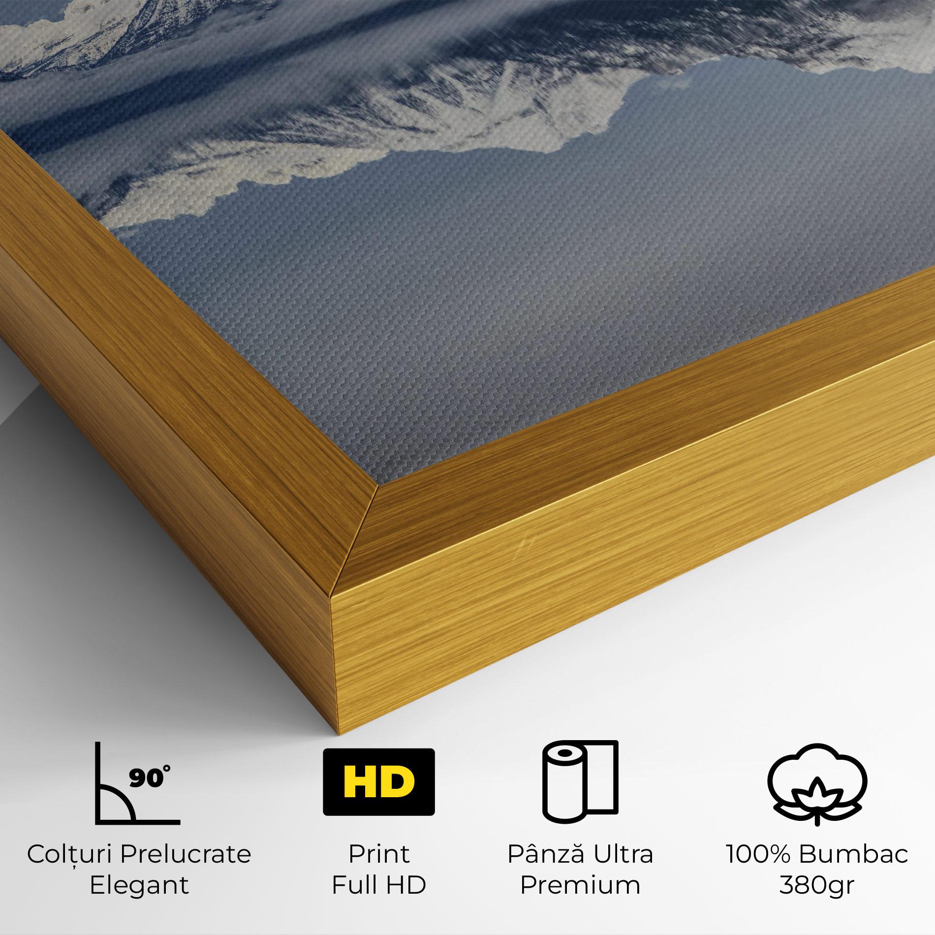 Tablou Canvas Beautiful Snowy Mountain mockup 4