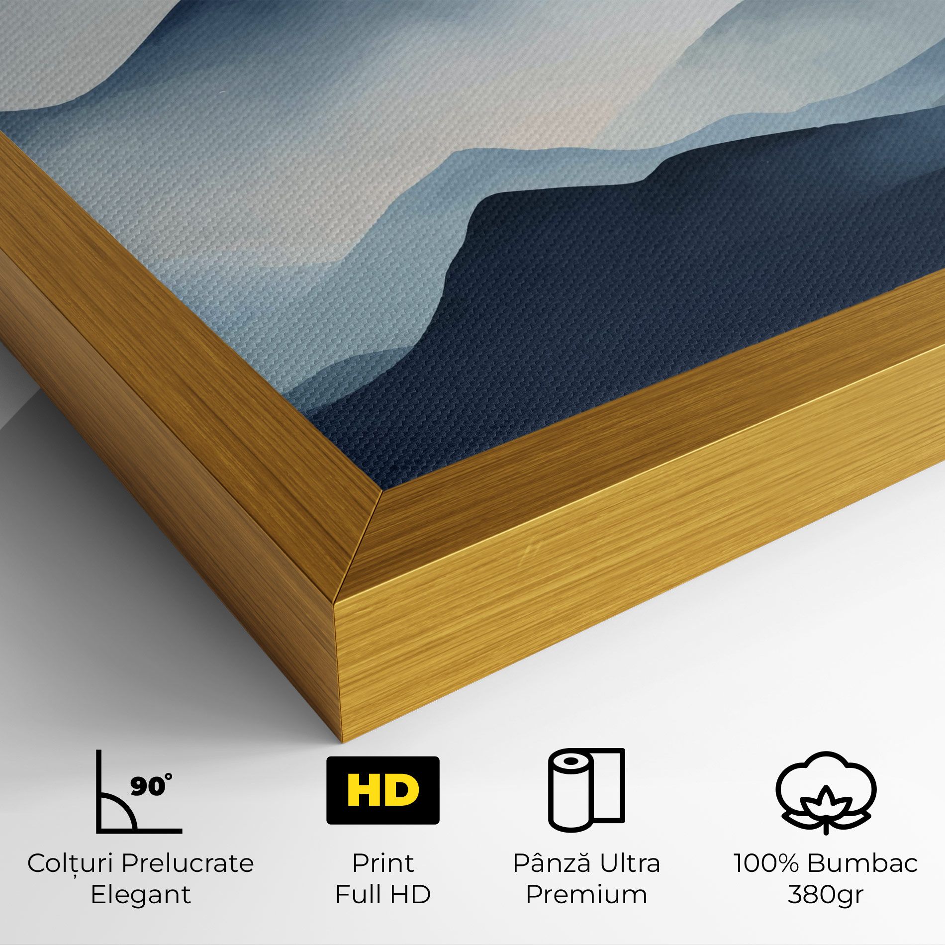 Blue Foggy Mountain mockup 4